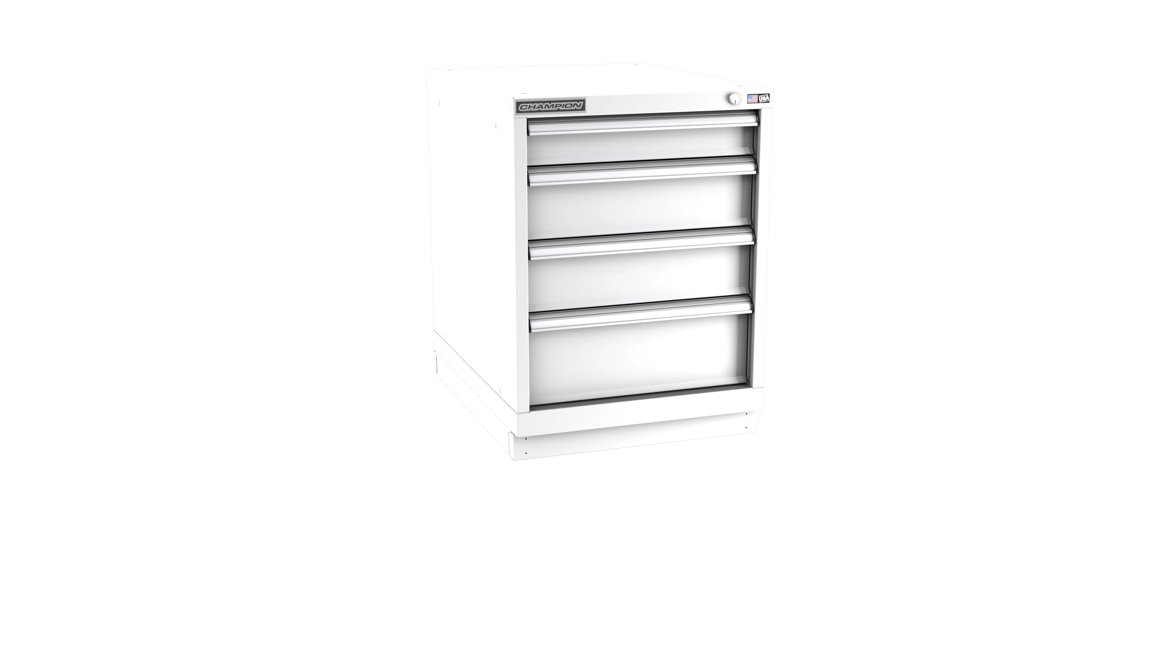 Champion Tool 4-Drawer Metal Modular Storage Cabinet with 33 Internal Compartments, 22-3/16 W x 29-7/8 H x 22-1/2 D in - CM NWS1200-0401-ILC-FTB Champion Tool Storage