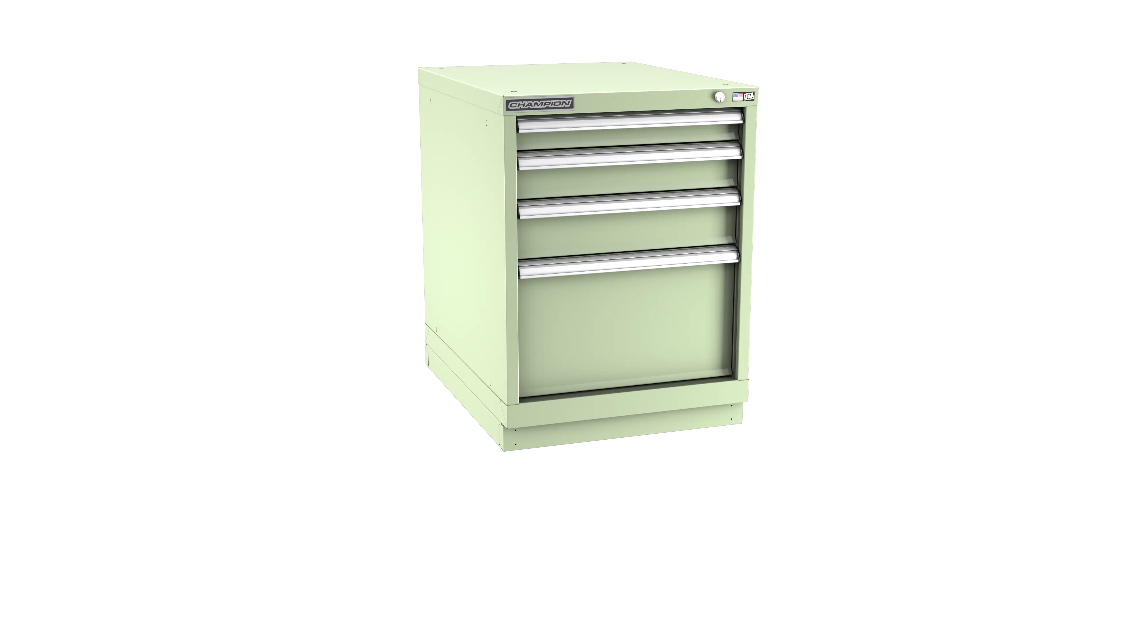 Champion Tool 4-Drawer Metal Modular Storage Cabinet with 29 Internal Compartments, 22-3/16 W x 29-7/8 H x 22-1/2 D in - CM NWS1200-0402-ILC-FTB Champion Tool Storage