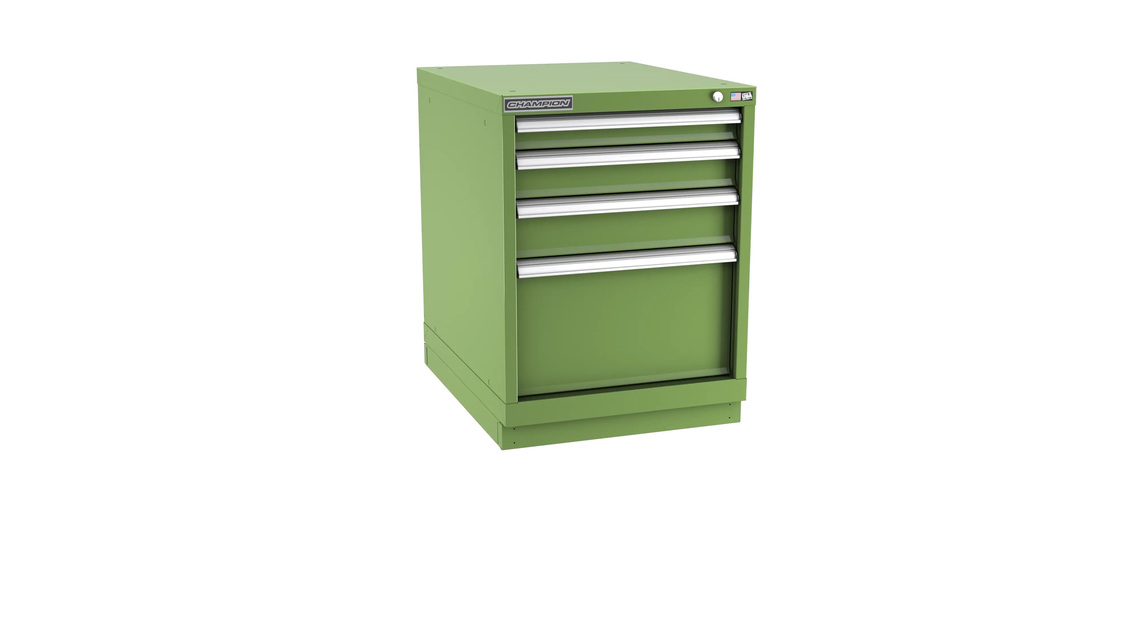 Champion Tool 4-Drawer Metal Modular Storage Cabinet with 29 Internal Compartments, 22-3/16 W x 29-7/8 H x 22-1/2 D in - CM NWS1200-0402-ILC-FTB Champion Tool Storage