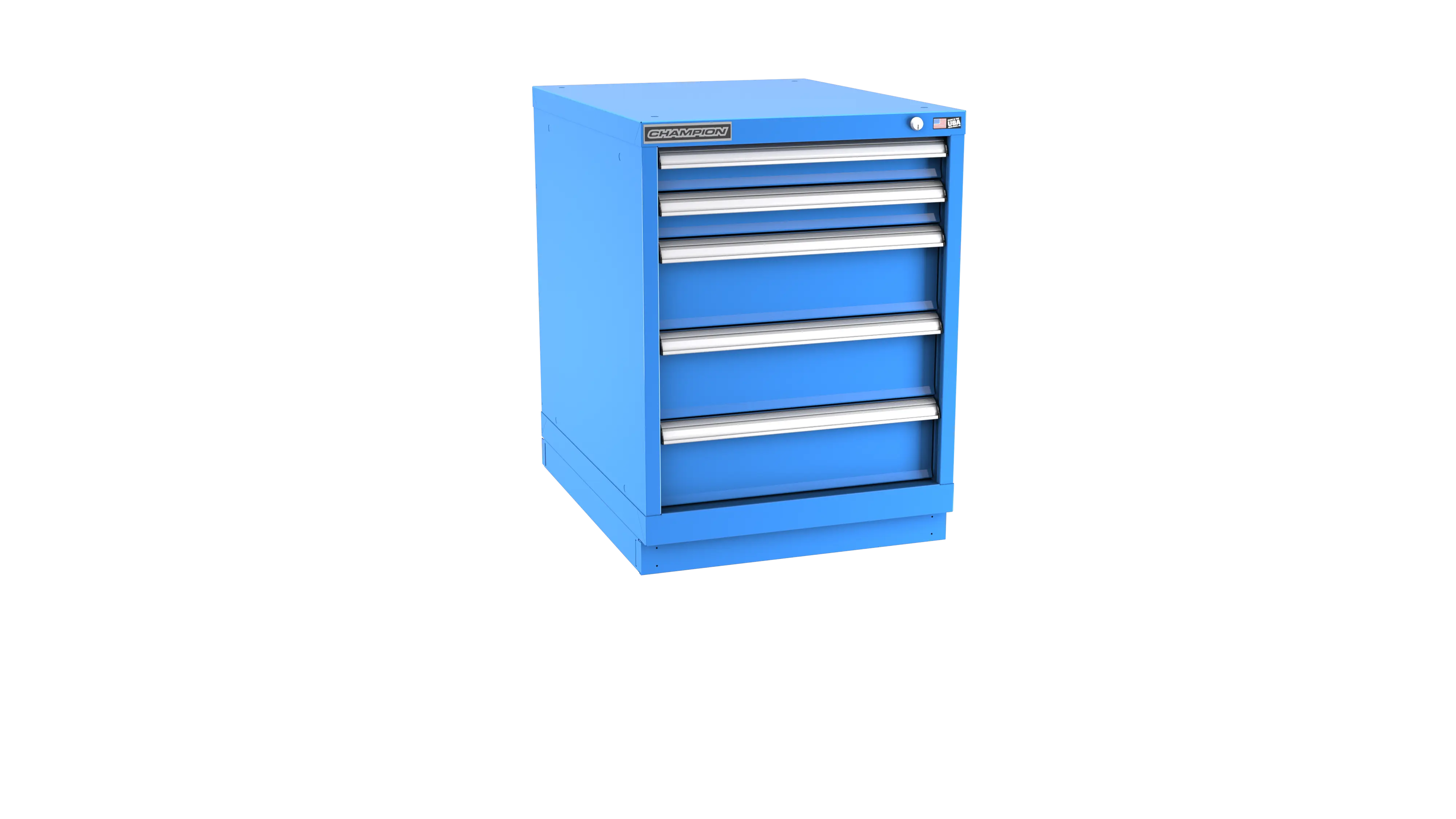 Champion Tool 5-Drawer Metal Modular Storage Cabinet with 42 Internal Compartments, 22-3/16 W x 29-7/8 H x 22-1/2 D in - CM NWS1200-0501-ILC-FTB Champion Tool Storage