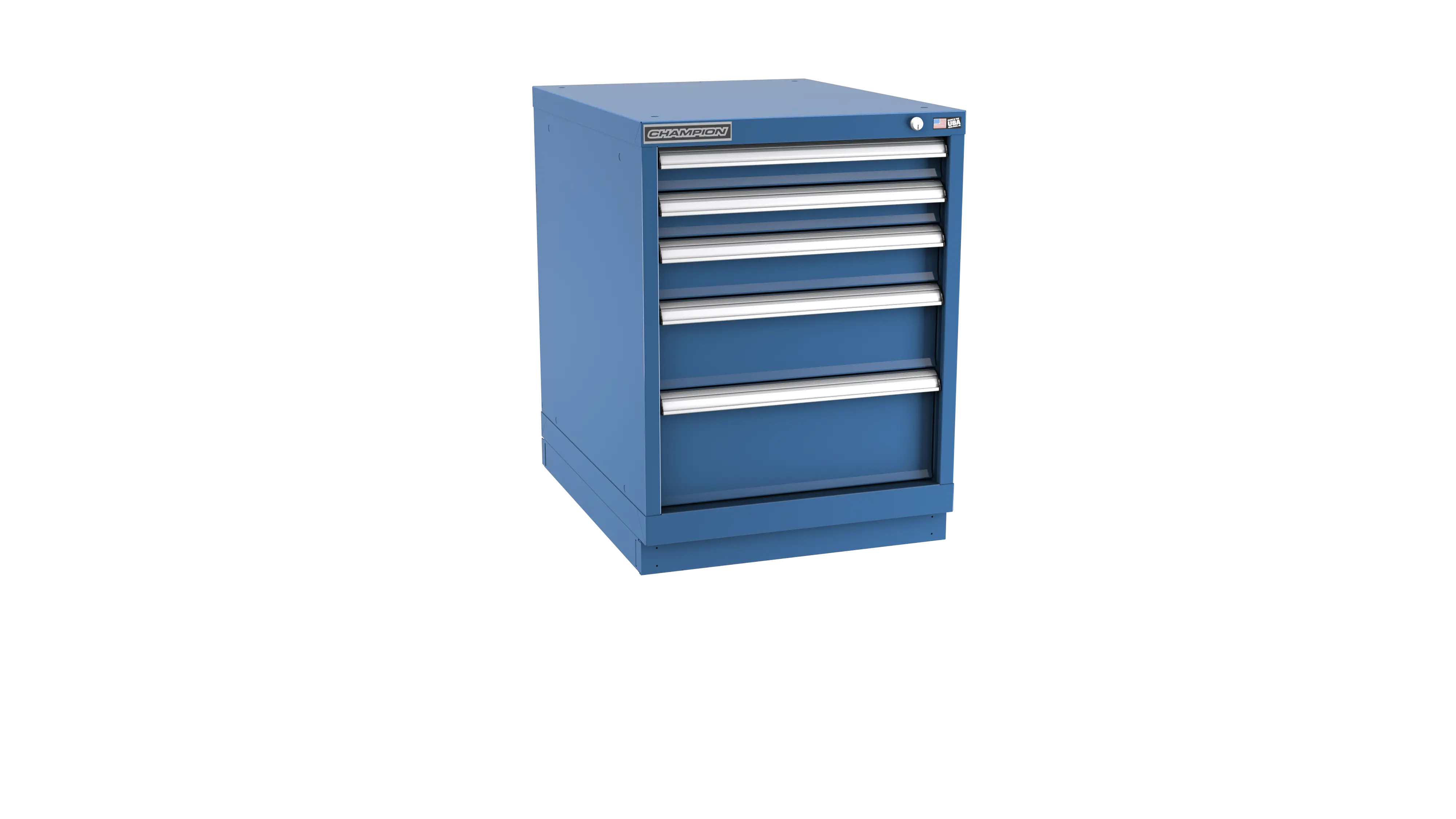 Champion Tool 5-Drawer Metal Modular Storage Cabinet with 49 Internal Compartments, 22-3/16 W x 29-7/8 H x 22-1/2 D in - CM NWS1200-0502-ILC-FTB Champion Tool Storage