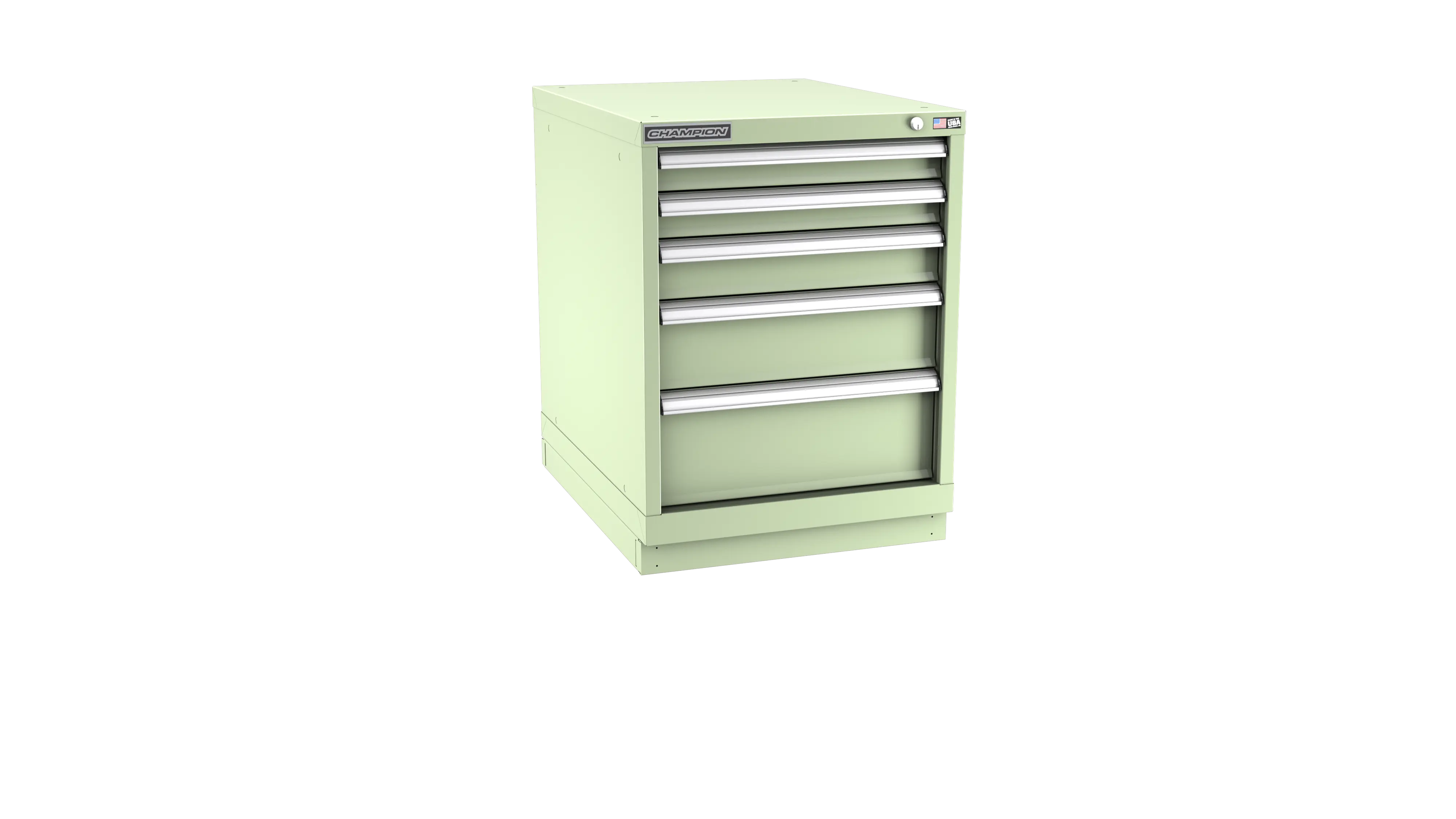 Champion Tool 5-Drawer Metal Modular Storage Cabinet with 49 Internal Compartments, 22-3/16 W x 29-7/8 H x 22-1/2 D in - CM NWS1200-0502-ILC-FTB Champion Tool Storage