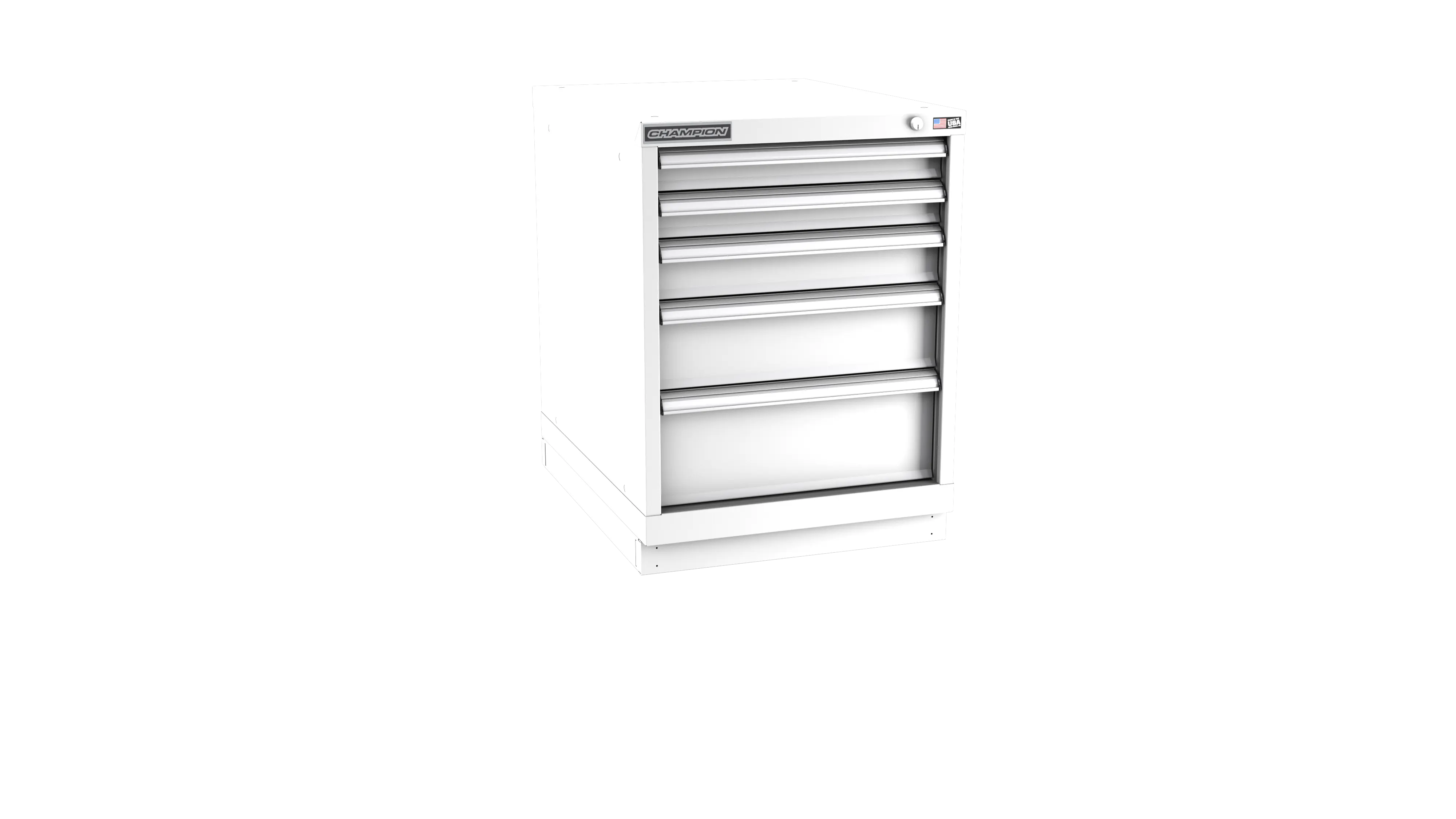 Champion Tool 5-Drawer Metal Modular Storage Cabinet with 49 Internal Compartments, 22-3/16 W x 29-7/8 H x 22-1/2 D in - CM NWS1200-0502-ILC-FTB Champion Tool Storage