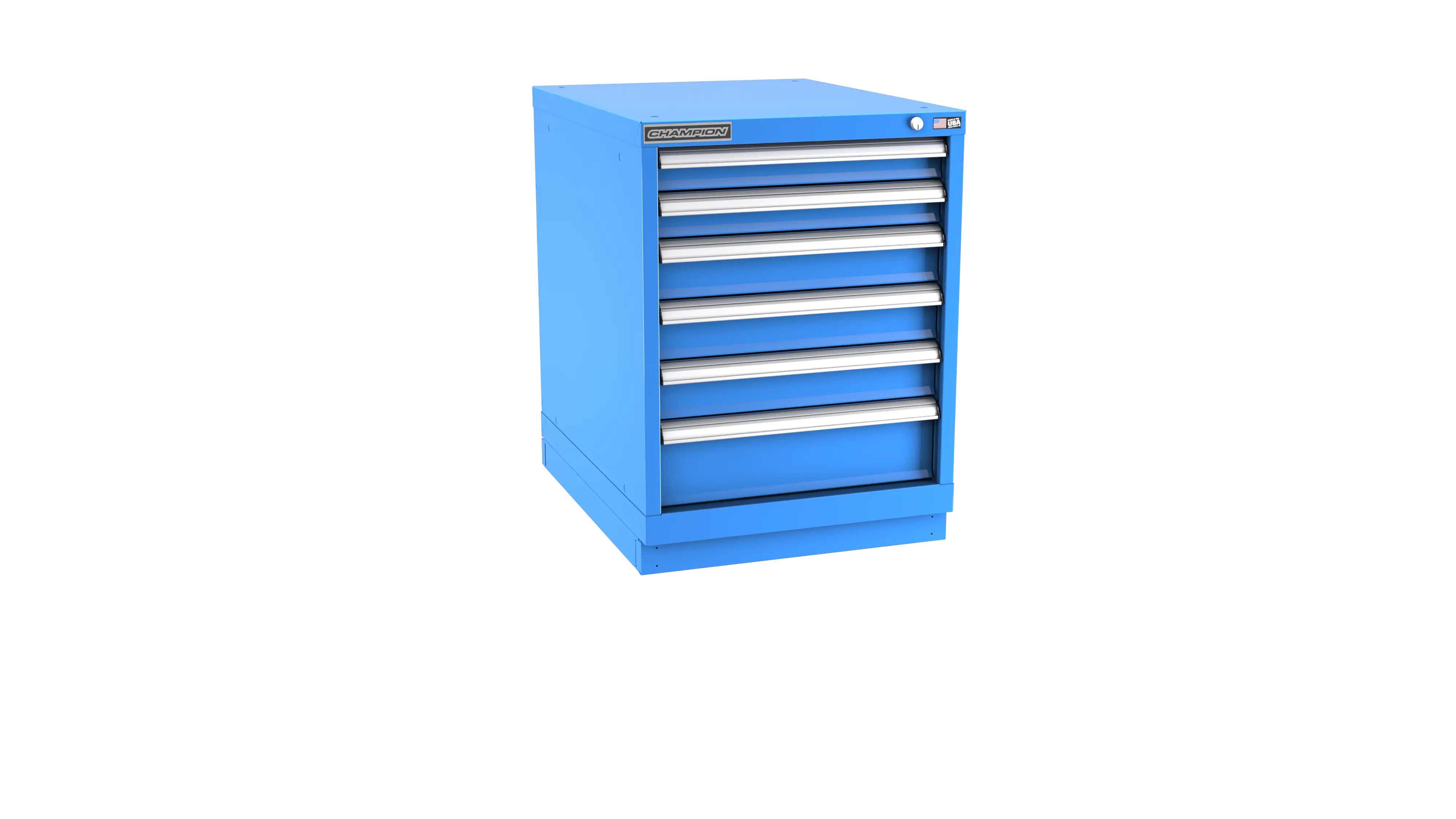 Champion Tool 6-Drawer Modular Cabinet, 22-3/16 W x 29-7/8 H x 22-1/2 D in - CM NWS1200-0601-ILC-FTB Champion Tool Storage