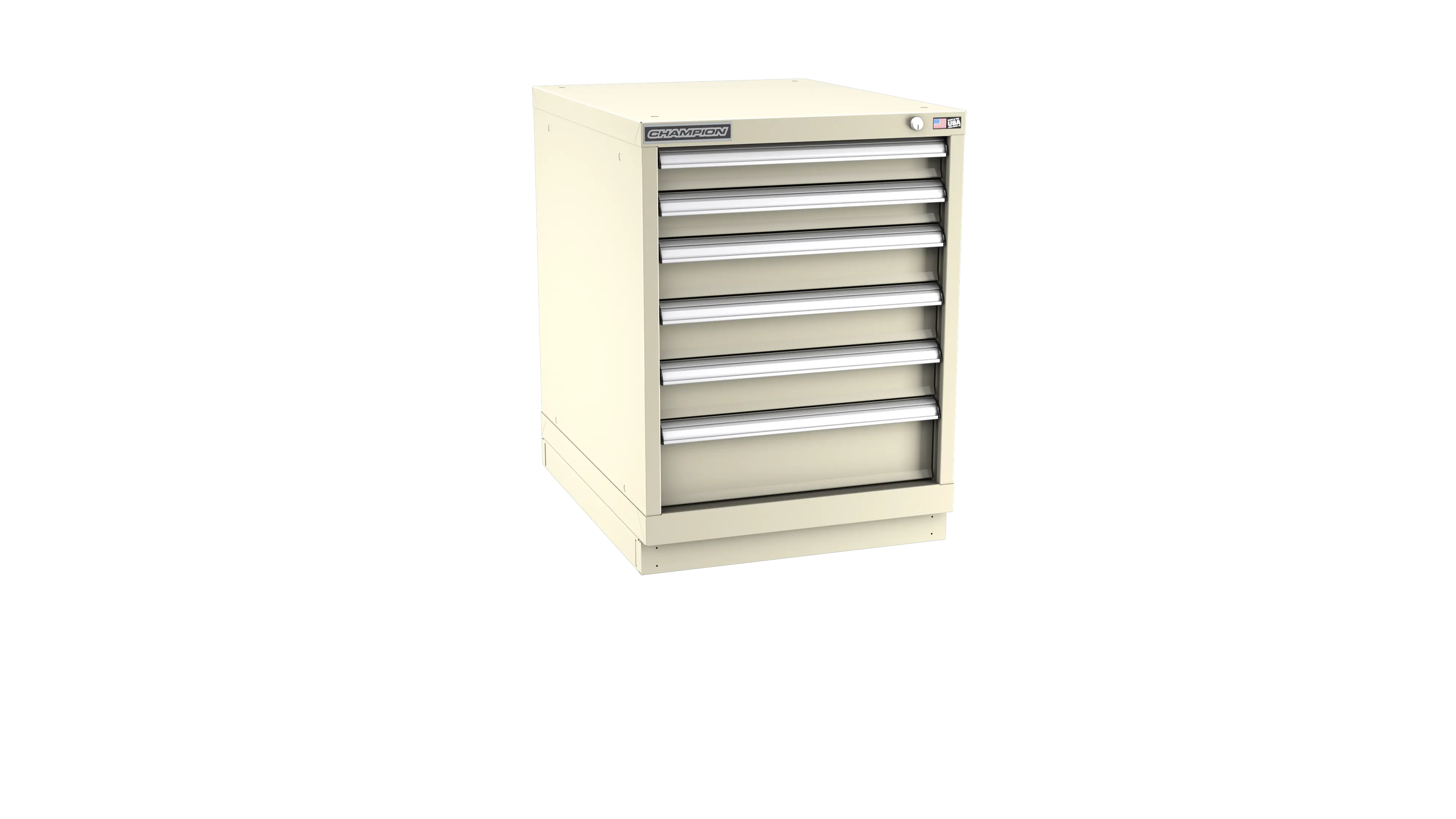 Champion Tool 6-Drawer Modular Cabinet, 22-3/16 W x 29-7/8 H x 22-1/2 D in - CM NWS1200-0601-ILC-FTB Champion Tool Storage