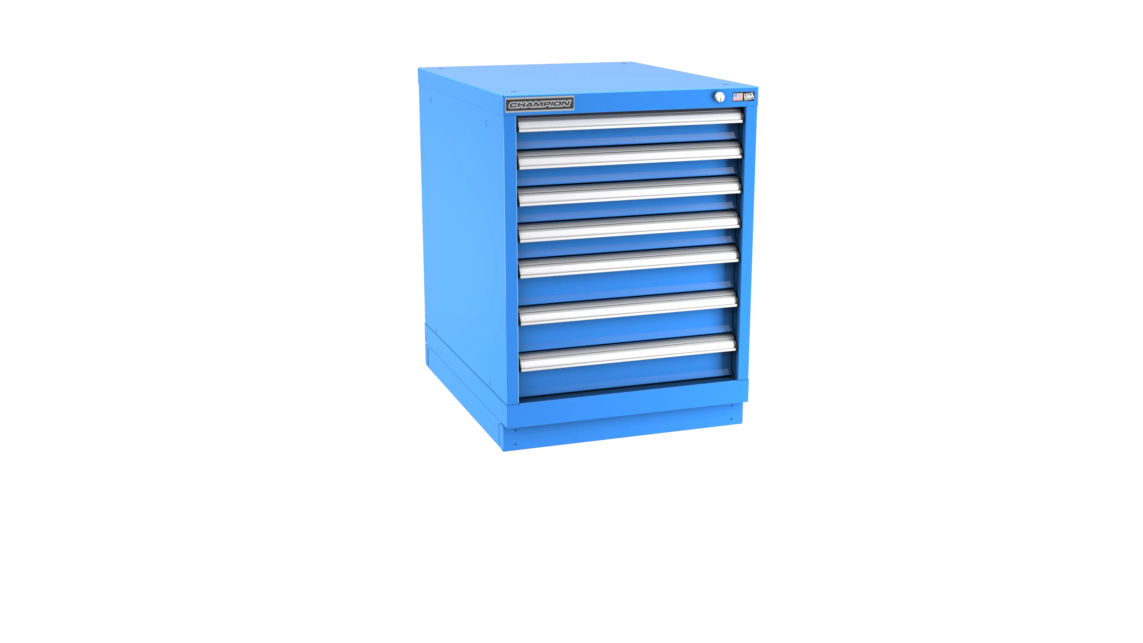 Champion Tool 7-Drawer Modular Cabinet, 22-3/16 W x 29-7/8 H x 22-1/2 D in - CM NWS1200-0701-ILC-FTB Champion Tool Storage