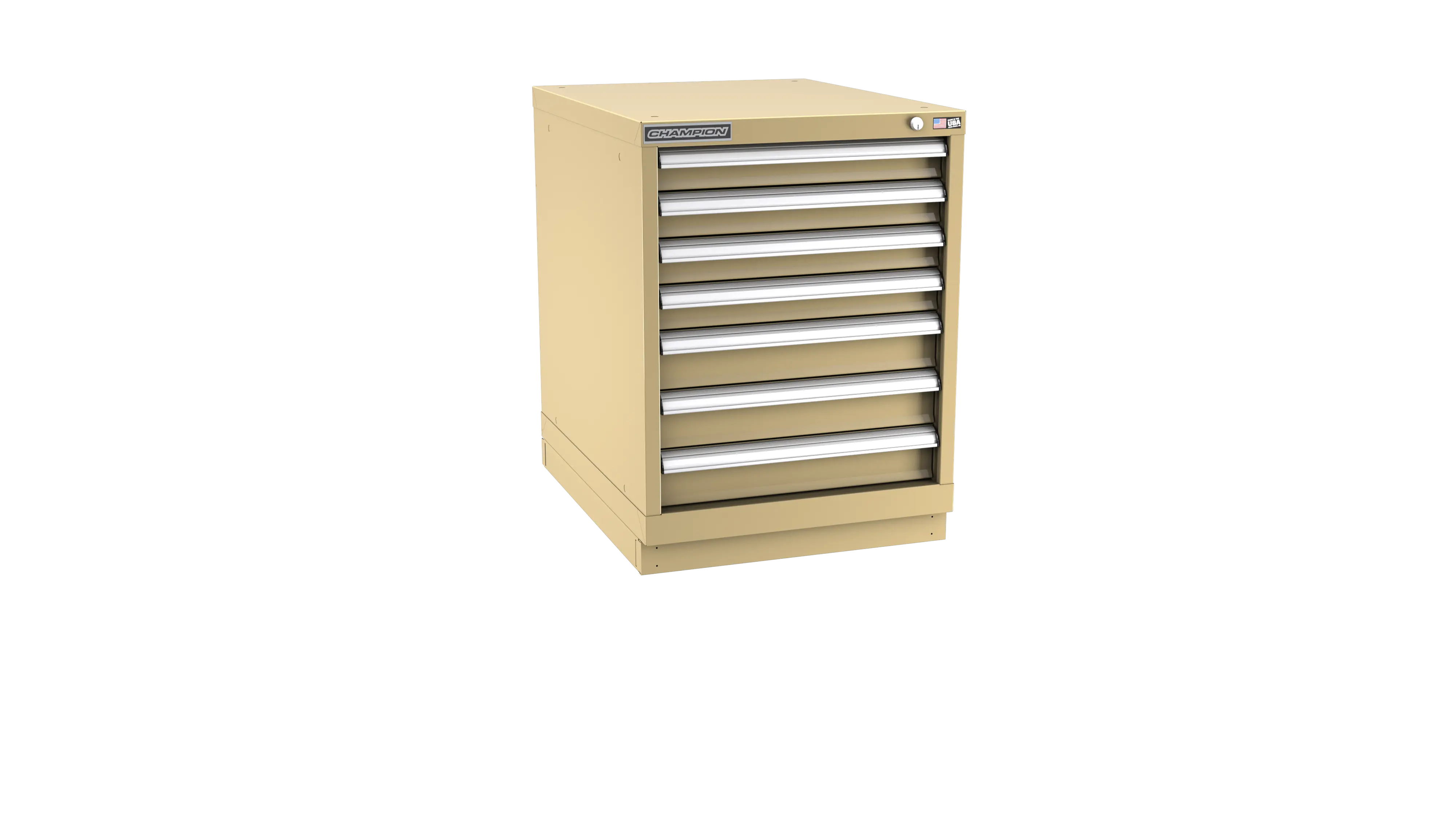 Champion Tool 7-Drawer Modular Cabinet, 22-3/16 W x 29-7/8 H x 22-1/2 D in - CM NWS1200-0701-ILC-FTB Champion Tool Storage