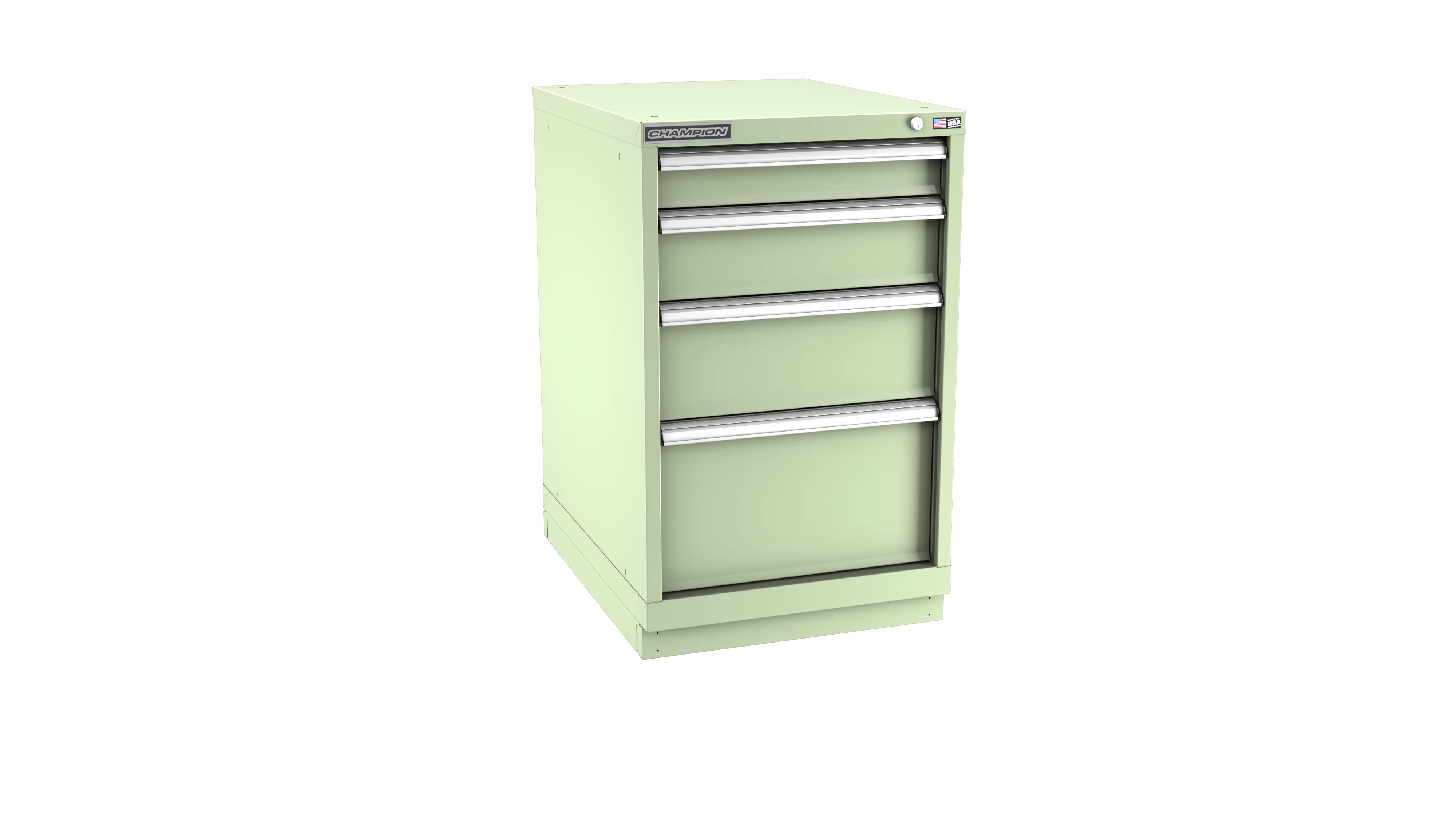 Champion Tool 4-Drawer Metal Modular Storage Cabinet with 21 Internal Compartments, 22-3/16 W x 35-7/8 H x 22-1/2 D in - CM NWS1500-0401-ILC-FTB Champion Tool Storage