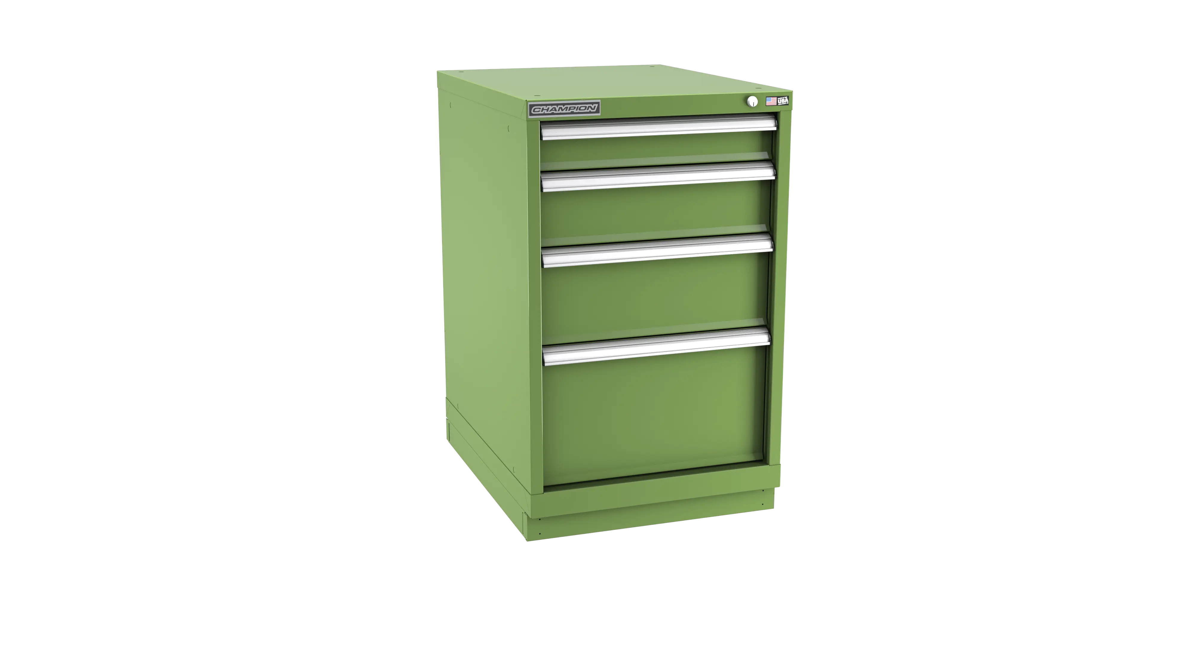 Champion Tool 4-Drawer Metal Modular Storage Cabinet with 21 Internal Compartments, 22-3/16 W x 35-7/8 H x 22-1/2 D in - CM NWS1500-0401-ILC-FTB Champion Tool Storage