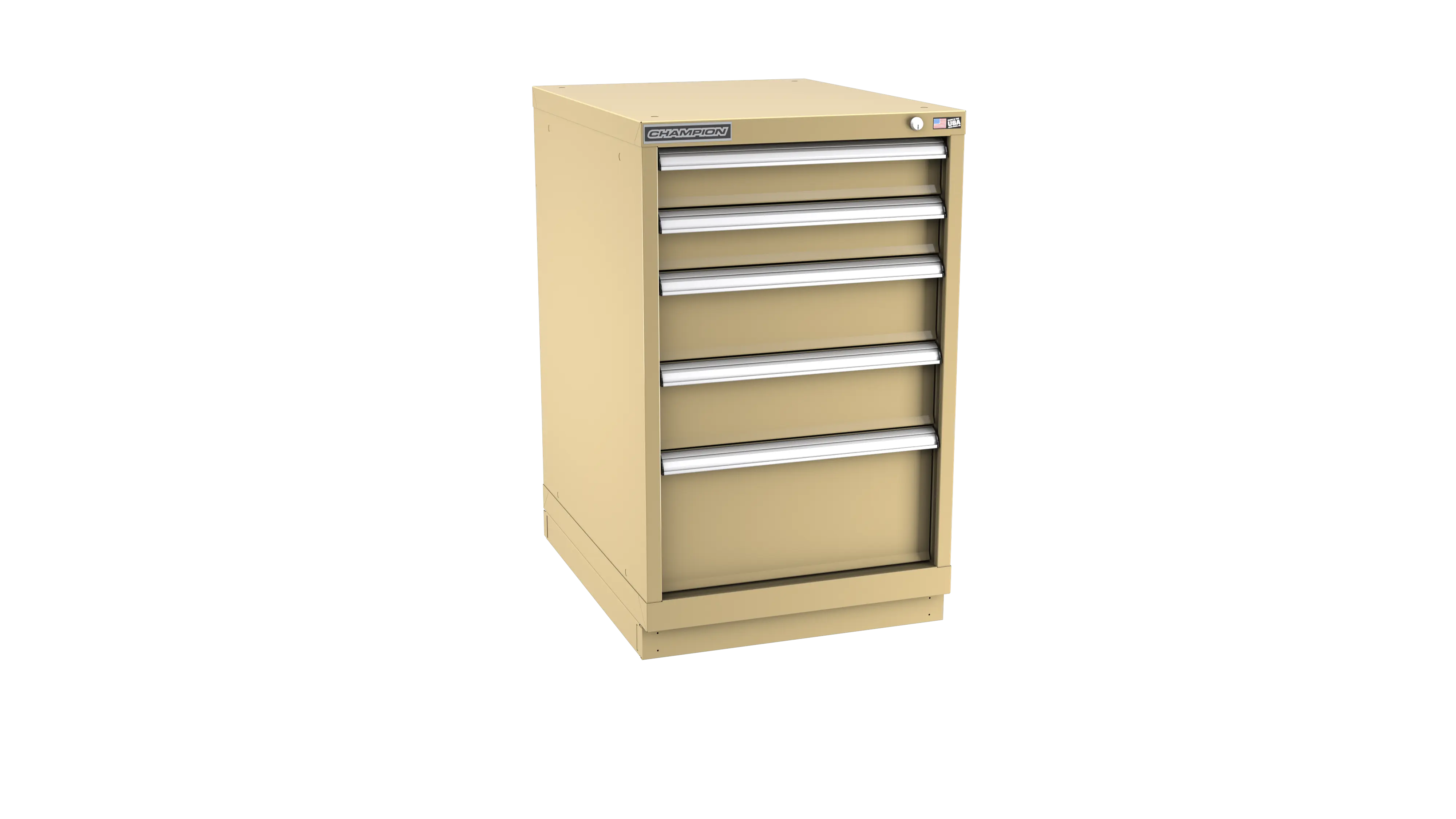 Champion Tool 5-Drawer Modular Cabinet, 22-3/16 W x 35-7/8 H x 22-1/2 D in - CM NWS1500-0501-ILC-FTB Champion Tool Storage