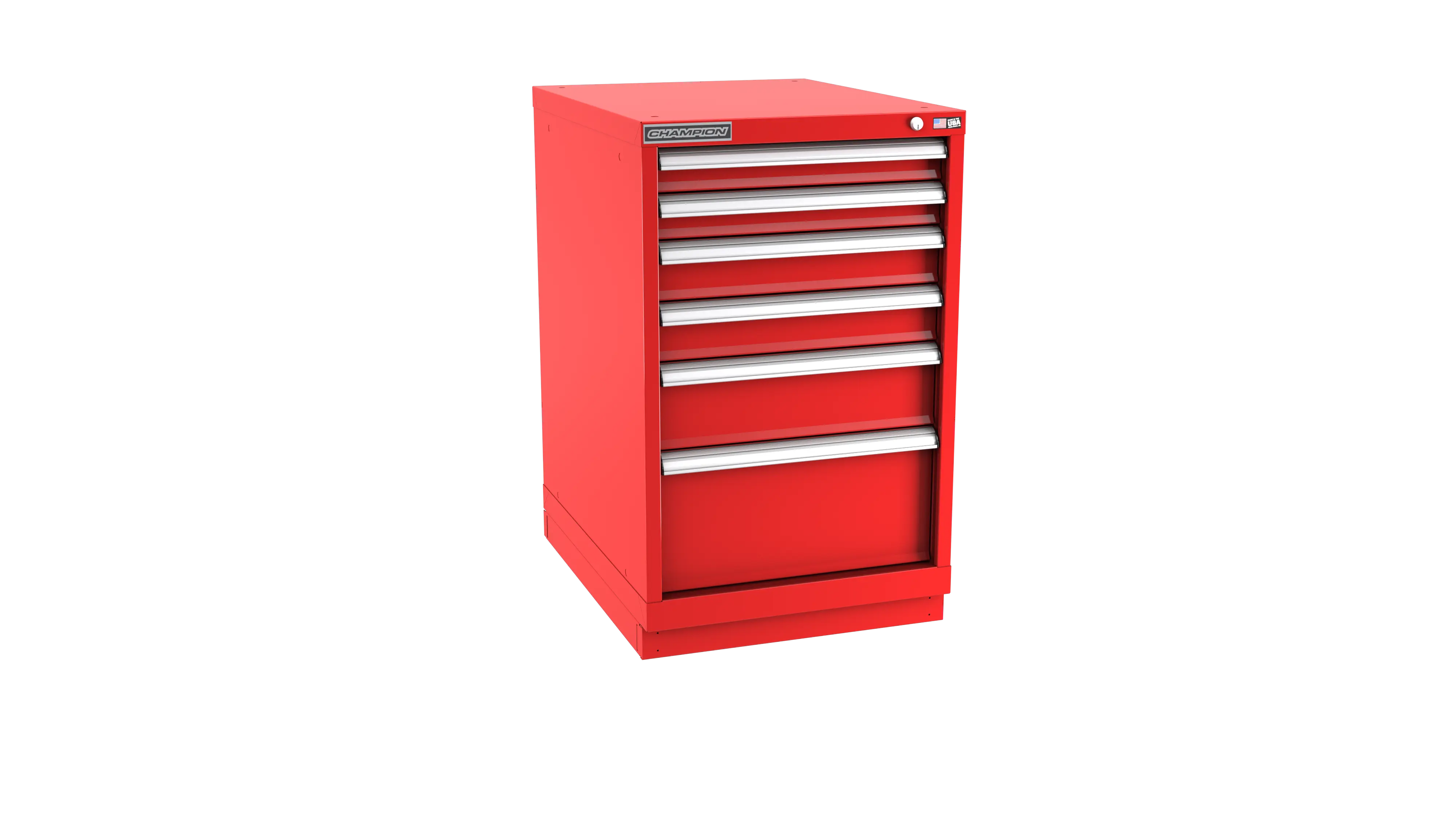 Champion Tool 6-Drawer Metal Modular Storage Cabinet with 58 Internal Compartments, 22-3/16 W x 35-7/8 H x 22-1/2 D in - CM NWS1500-0601-ILC-FTB Champion Tool Storage