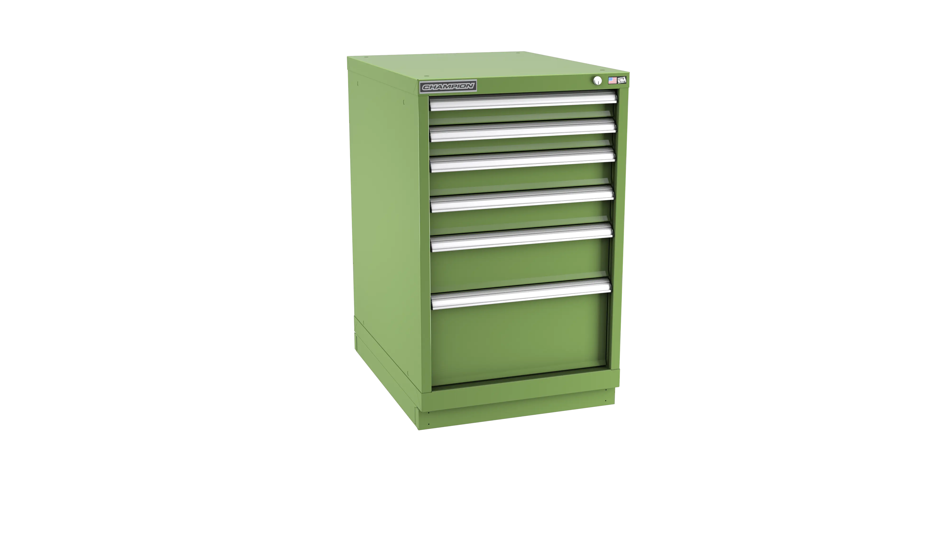 Champion Tool 6-Drawer Metal Modular Storage Cabinet with 58 Internal Compartments, 22-3/16 W x 35-7/8 H x 22-1/2 D in - CM NWS1500-0601-ILC-FTB Champion Tool Storage