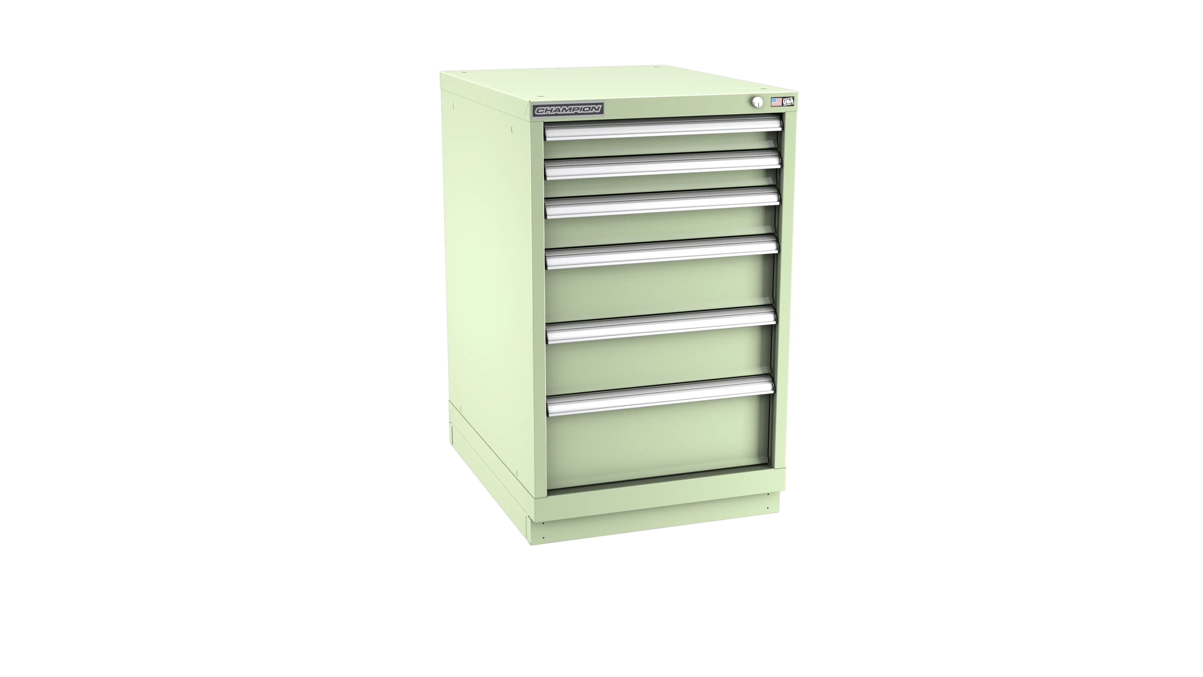 Champion Tool 6-Drawer Metal Modular Storage Cabinet with 63 Internal Compartments, 22-3/16 W x 35-7/8 H x 22-1/2 D in - CM NWS1500-0602-ILC-FTB Champion Tool Storage