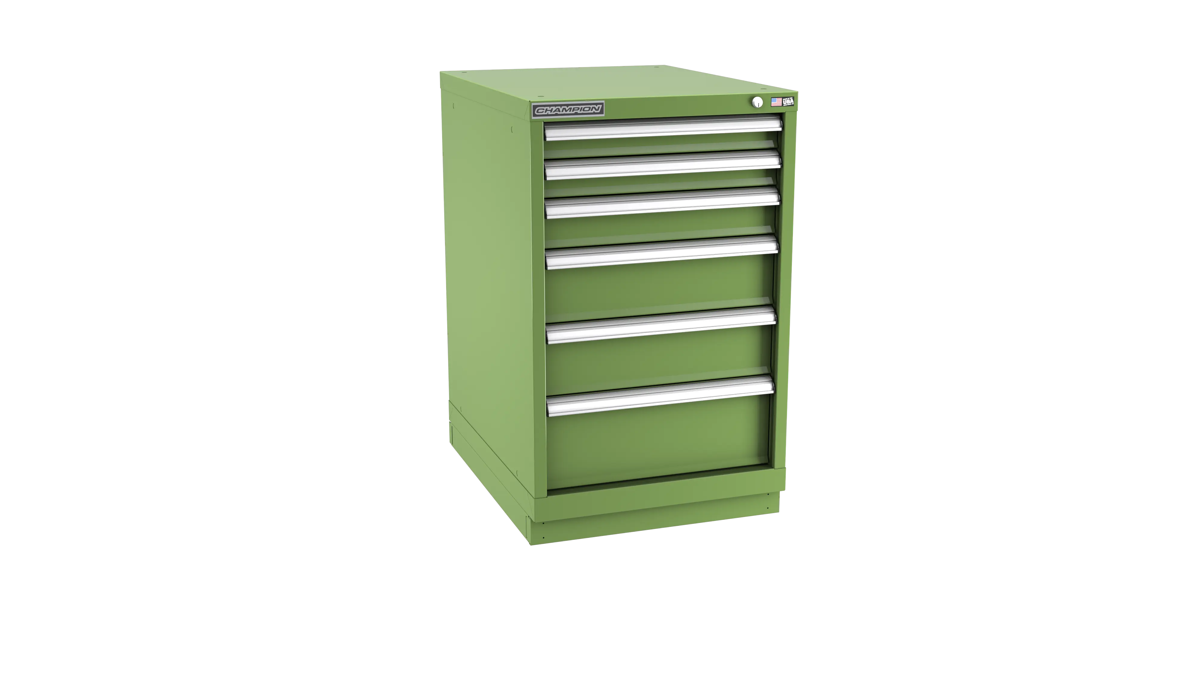 Champion Tool 6-Drawer Metal Modular Storage Cabinet with 63 Internal Compartments, 22-3/16 W x 35-7/8 H x 22-1/2 D in - CM NWS1500-0602-ILC-FTB Champion Tool Storage