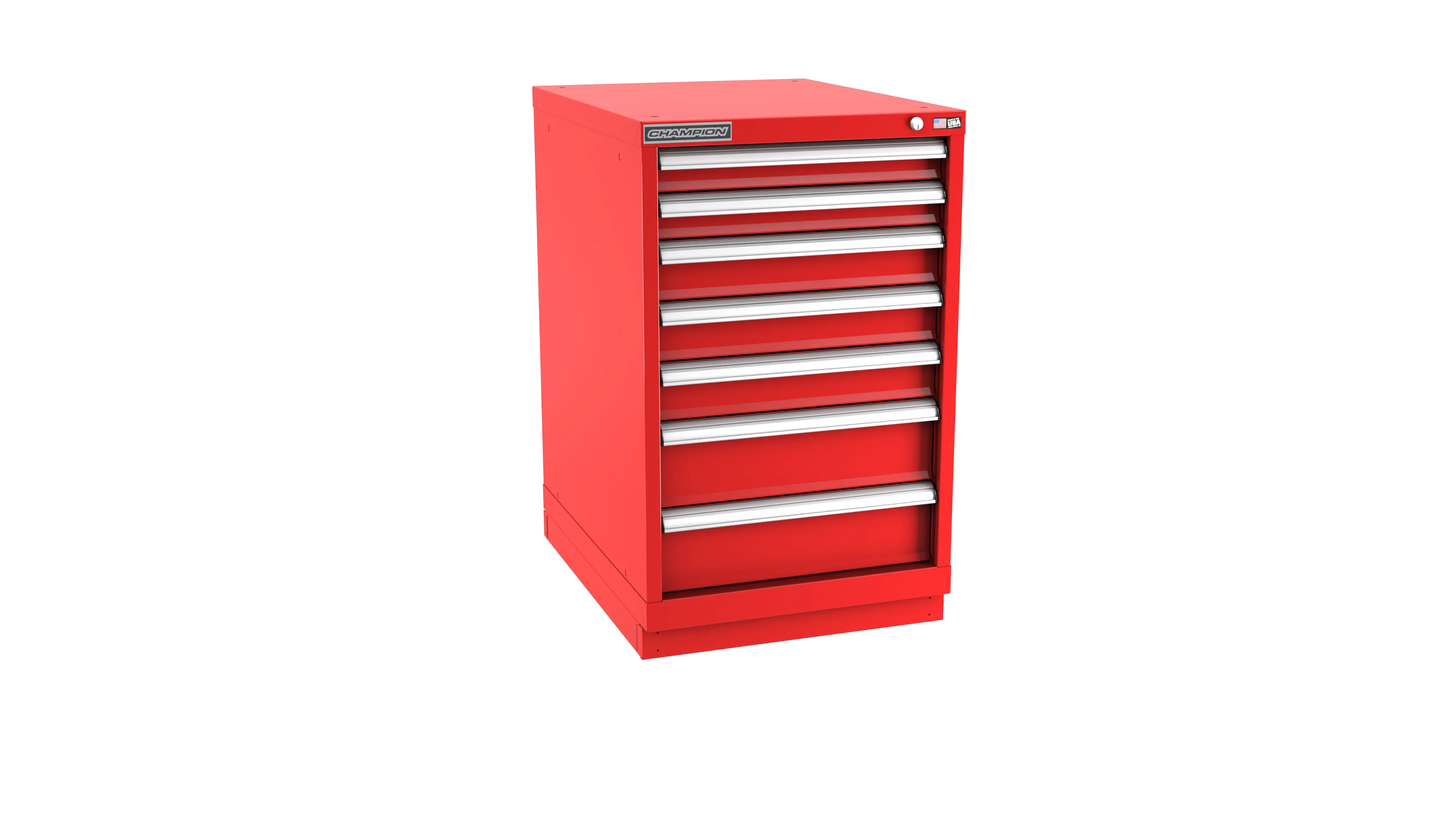 Champion Tool 7-Drawer Metal Modular Storage Cabinet with 86 Internal Compartments, 22-3/16 W x 35-7/8 H x 22-1/2 D in, Drawer Height 5-1/8 in - CM NWS1500-0701-ILC-FTB Champion Tool Storage