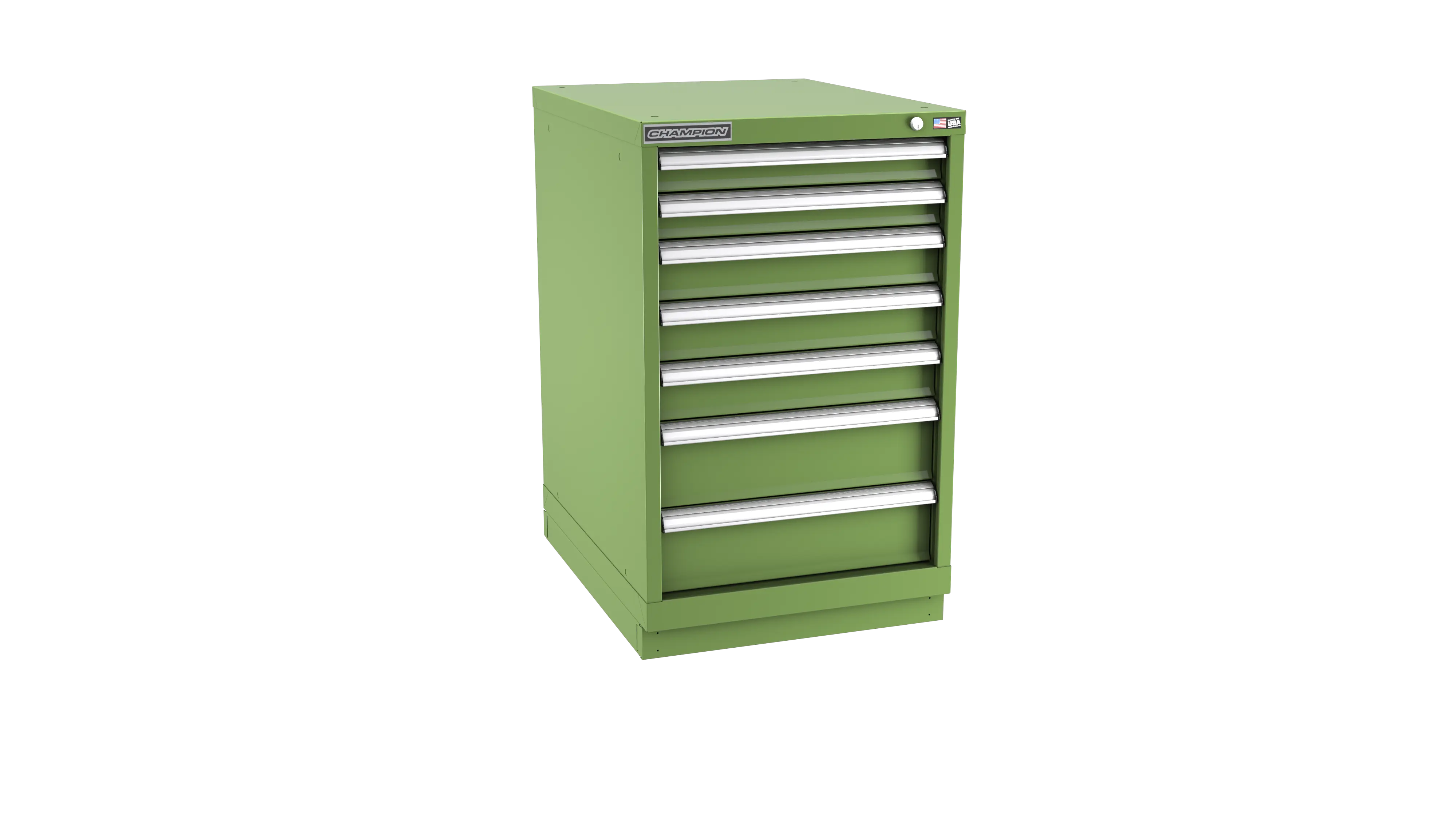 Champion Tool 7-Drawer Metal Modular Storage Cabinet with 86 Internal Compartments, 22-3/16 W x 35-7/8 H x 22-1/2 D in, Drawer Height 5-1/8 in - CM NWS1500-0701-ILC-FTB Champion Tool Storage