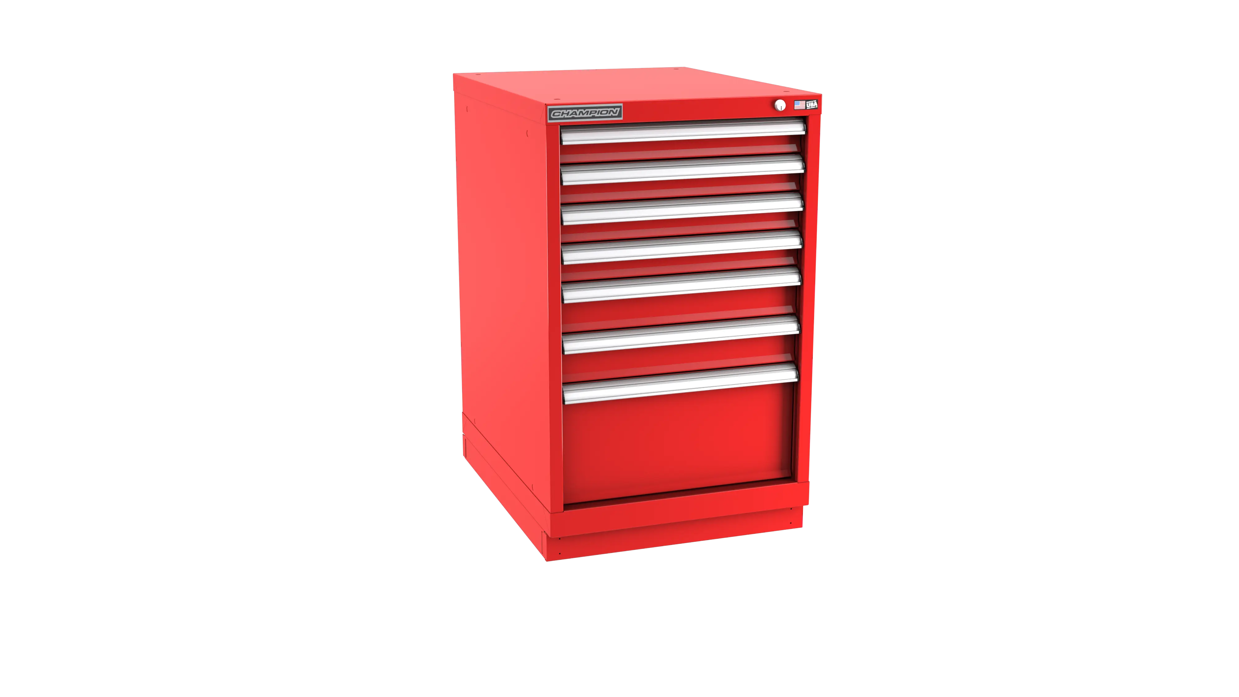 Champion Tool 7-Drawer Metal Modular Storage Cabinet with 86 Internal Compartments, 22-3/16 W x 35-7/8 H x 22-1/2 D in - CM NWS1500-0702-ILC-FTB Champion Tool Storage