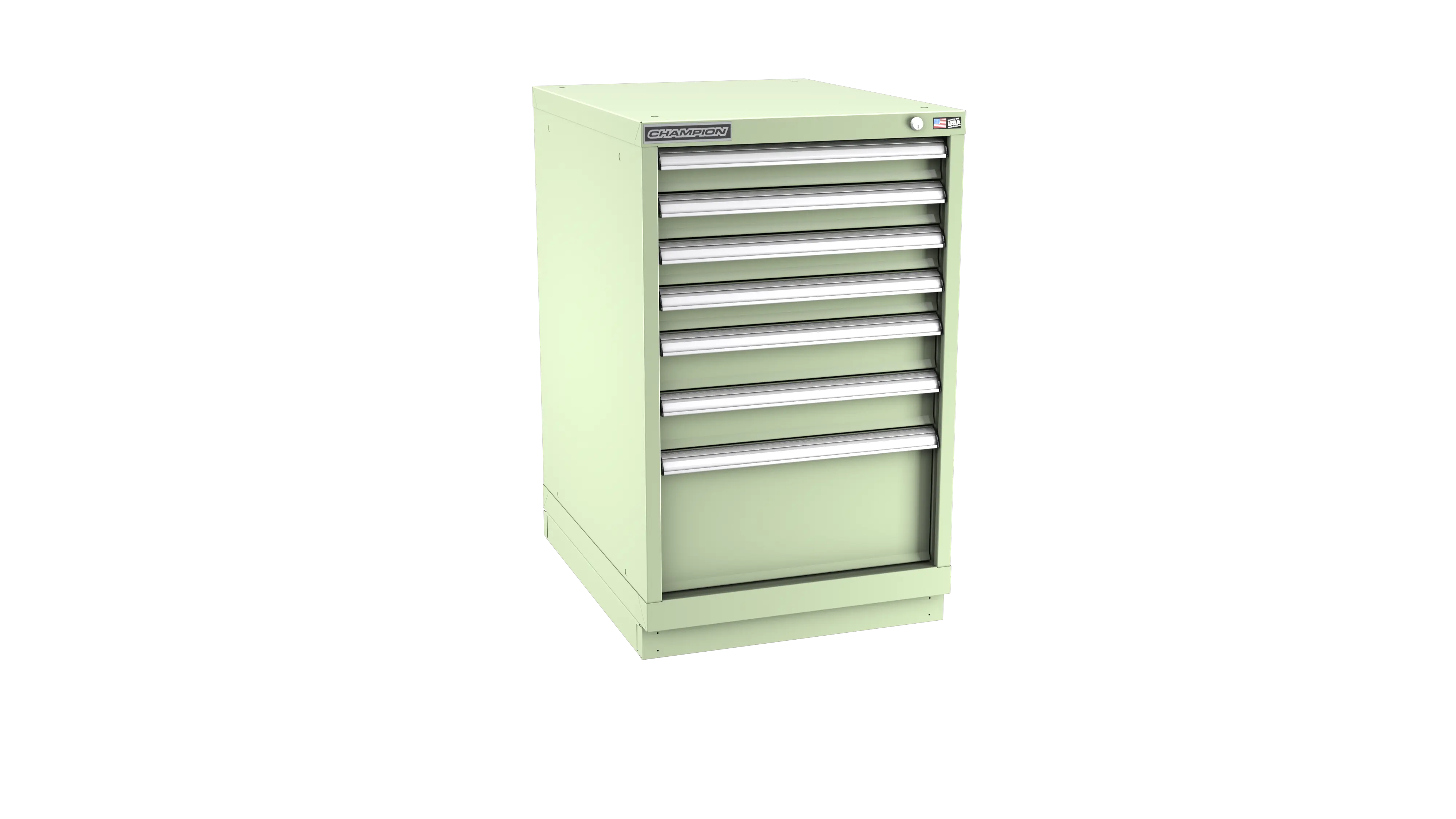 Champion Tool 7-Drawer Metal Modular Storage Cabinet with 86 Internal Compartments, 22-3/16 W x 35-7/8 H x 22-1/2 D in - CM NWS1500-0702-ILC-FTB Champion Tool Storage