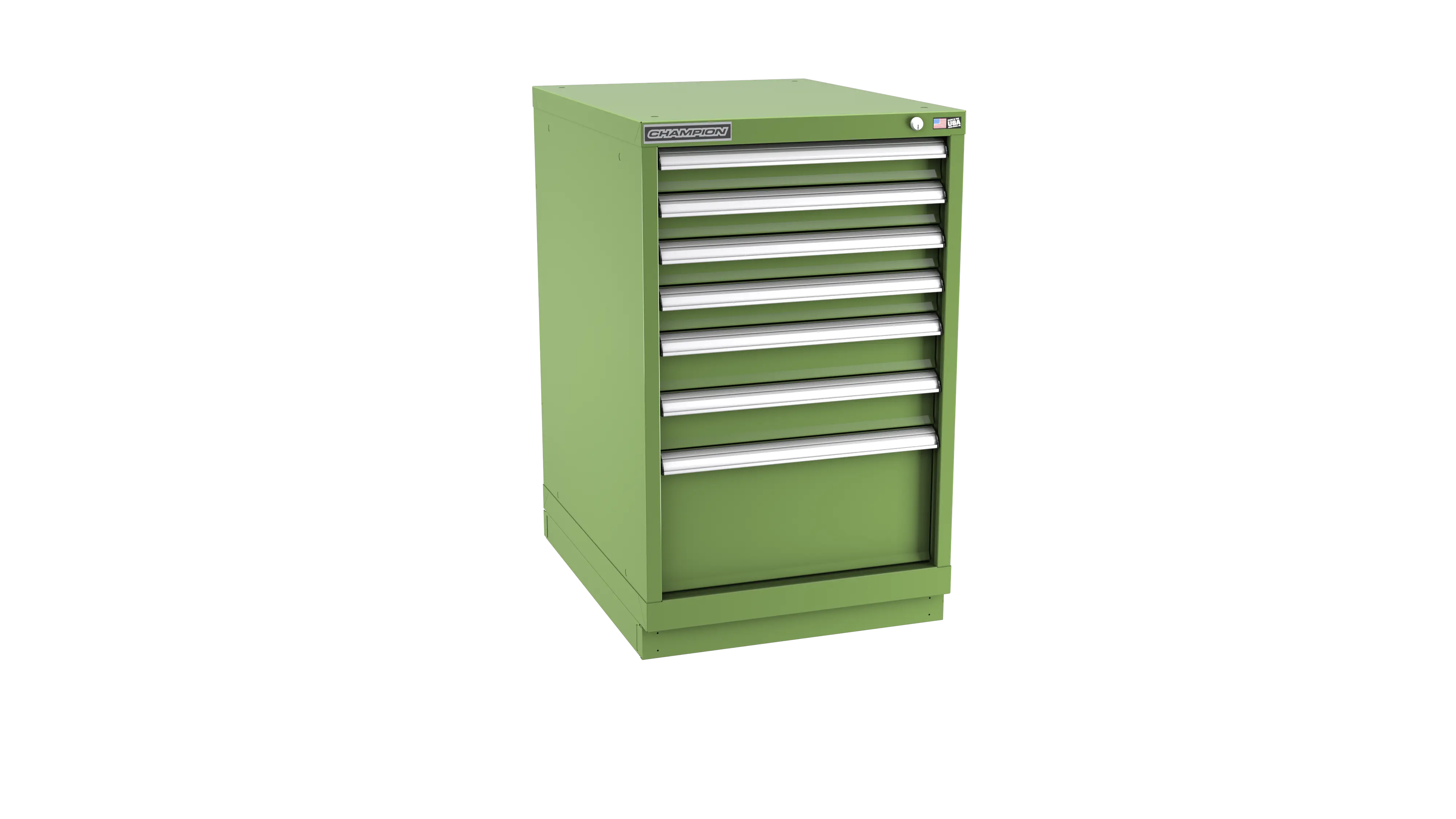Champion Tool 7-Drawer Metal Modular Storage Cabinet with 86 Internal Compartments, 22-3/16 W x 35-7/8 H x 22-1/2 D in - CM NWS1500-0702-ILC-FTB Champion Tool Storage