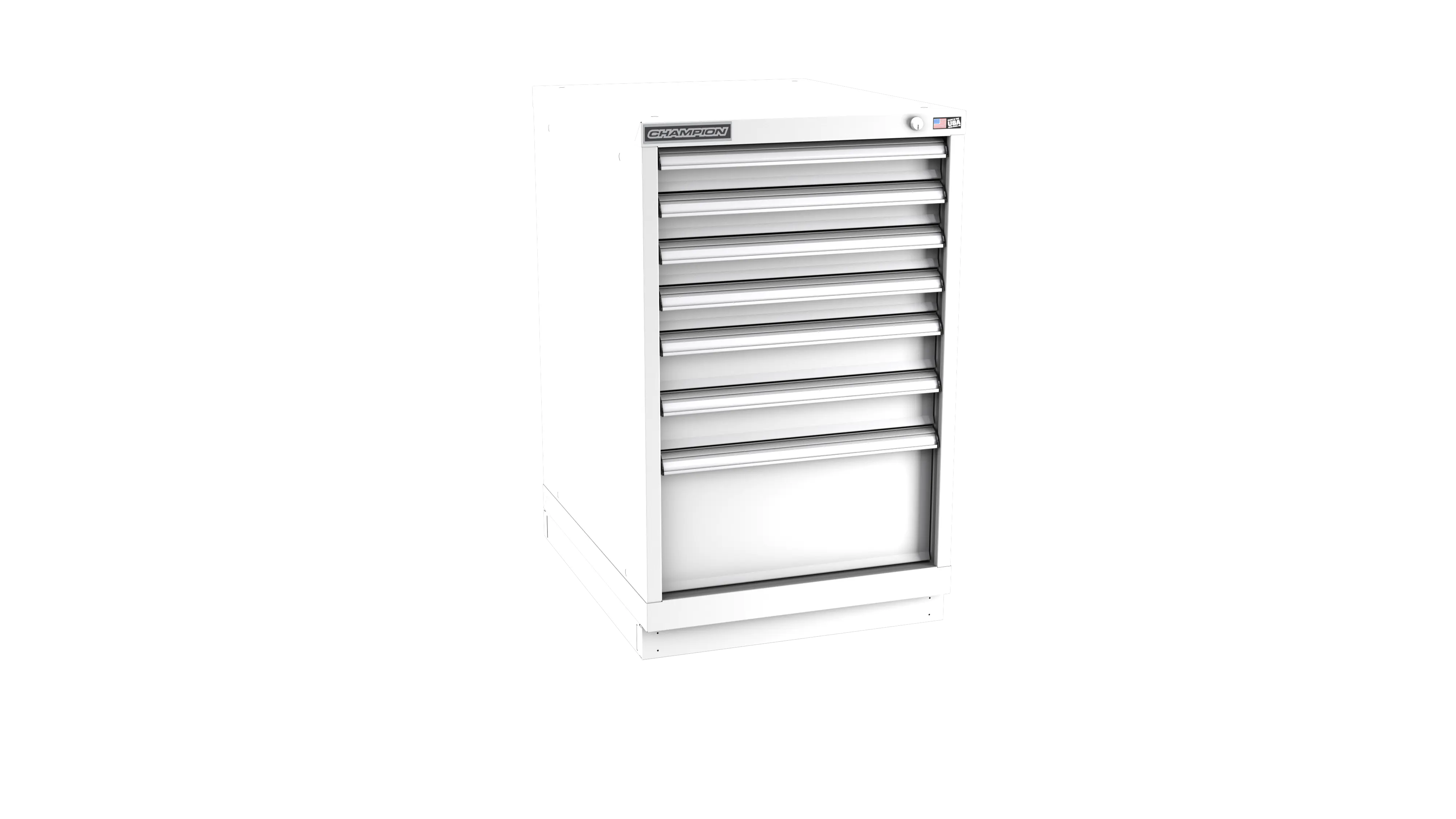 Champion Tool 7-Drawer Metal Modular Storage Cabinet with 86 Internal Compartments, 22-3/16 W x 35-7/8 H x 22-1/2 D in - CM NWS1500-0702-ILC-FTB Champion Tool Storage