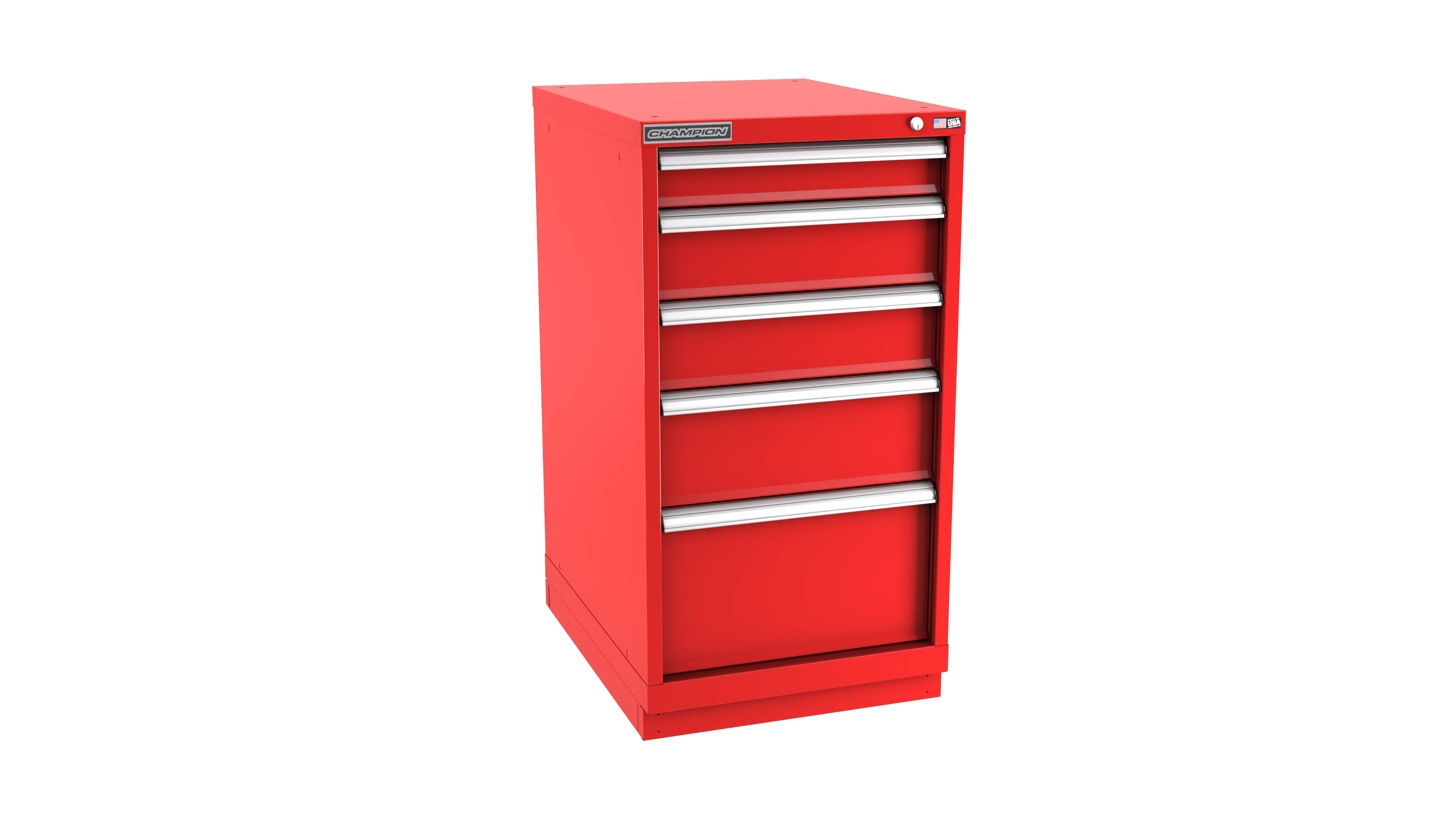 Champion Tool 5-Drawer Metal Modular Storage Cabinet with 38 Internal Compartments, 22-3/16 W x 41-3/4 H x 22-1/2 D in - CM NWS1800-0501-ILC-FTB Champion Tool Storage