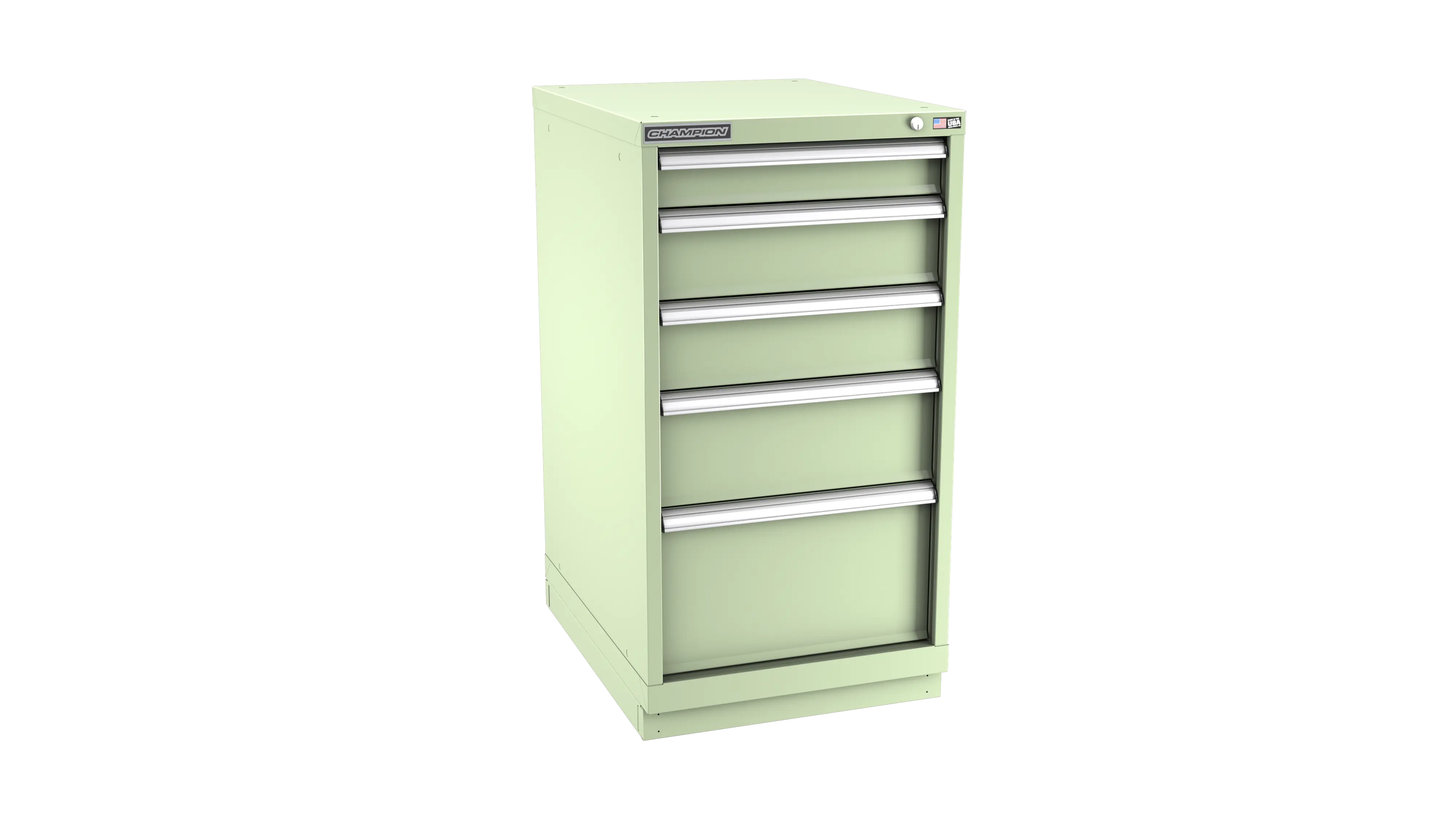 Champion Tool 5-Drawer Metal Modular Storage Cabinet with 38 Internal Compartments, 22-3/16 W x 41-3/4 H x 22-1/2 D in - CM NWS1800-0501-ILC-FTB Champion Tool Storage