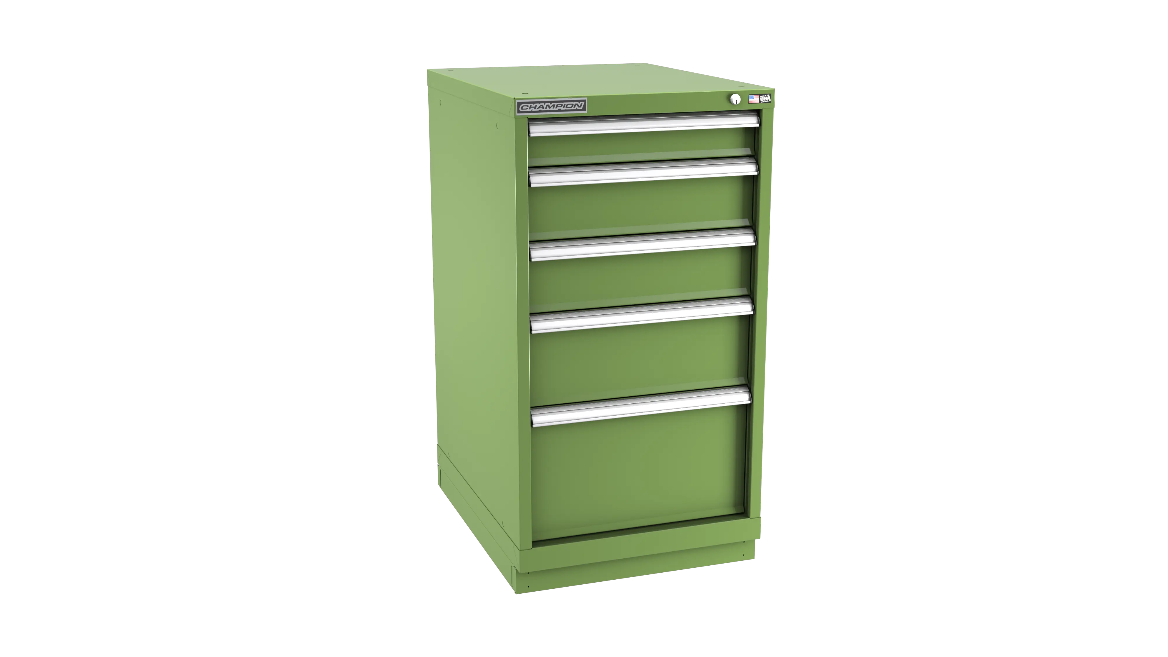 Champion Tool 5-Drawer Metal Modular Storage Cabinet with 38 Internal Compartments, 22-3/16 W x 41-3/4 H x 22-1/2 D in - CM NWS1800-0501-ILC-FTB Champion Tool Storage