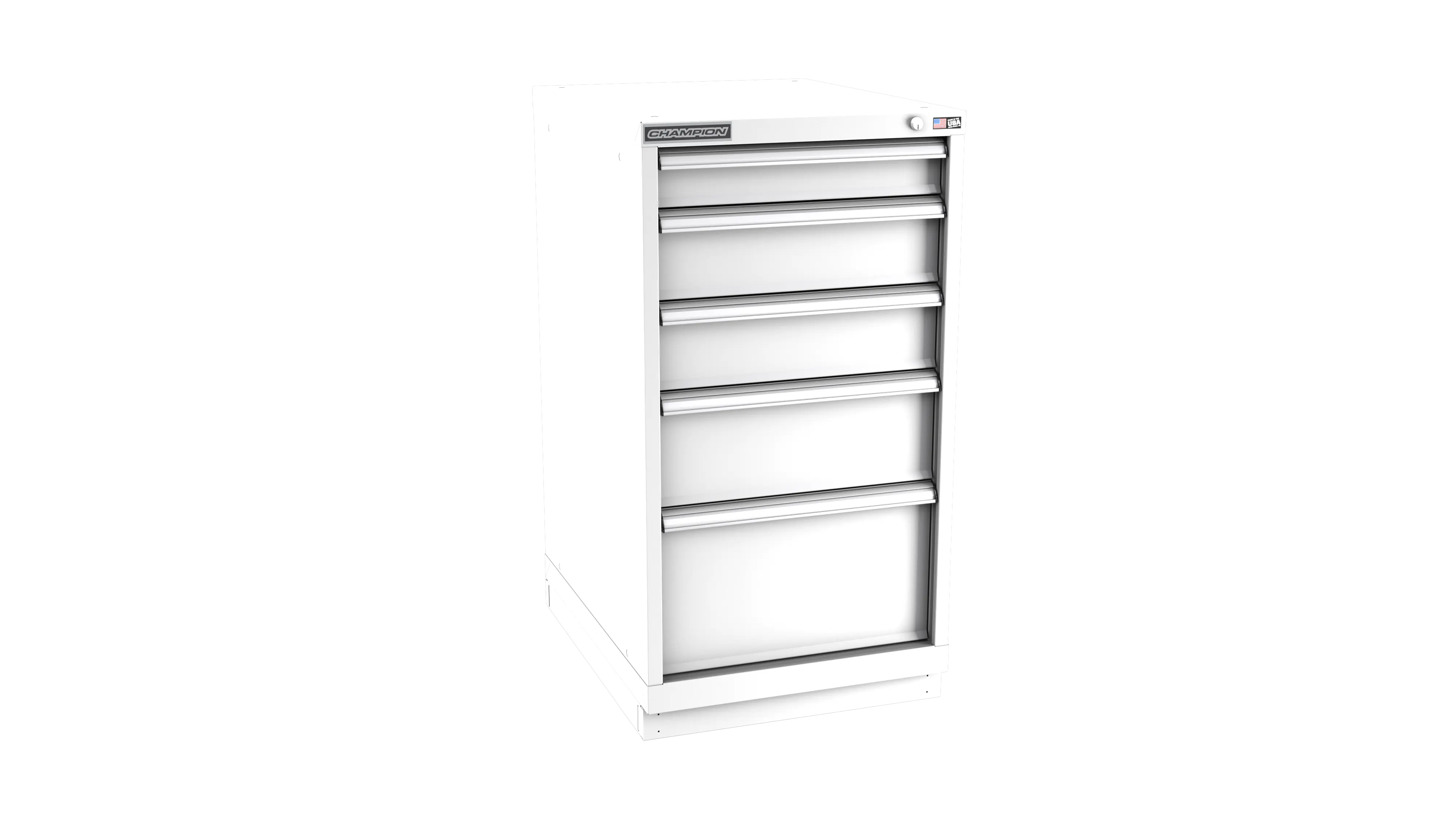 Champion Tool 5-Drawer Metal Modular Storage Cabinet with 38 Internal Compartments, 22-3/16 W x 41-3/4 H x 22-1/2 D in - CM NWS1800-0501-ILC-FTB Champion Tool Storage
