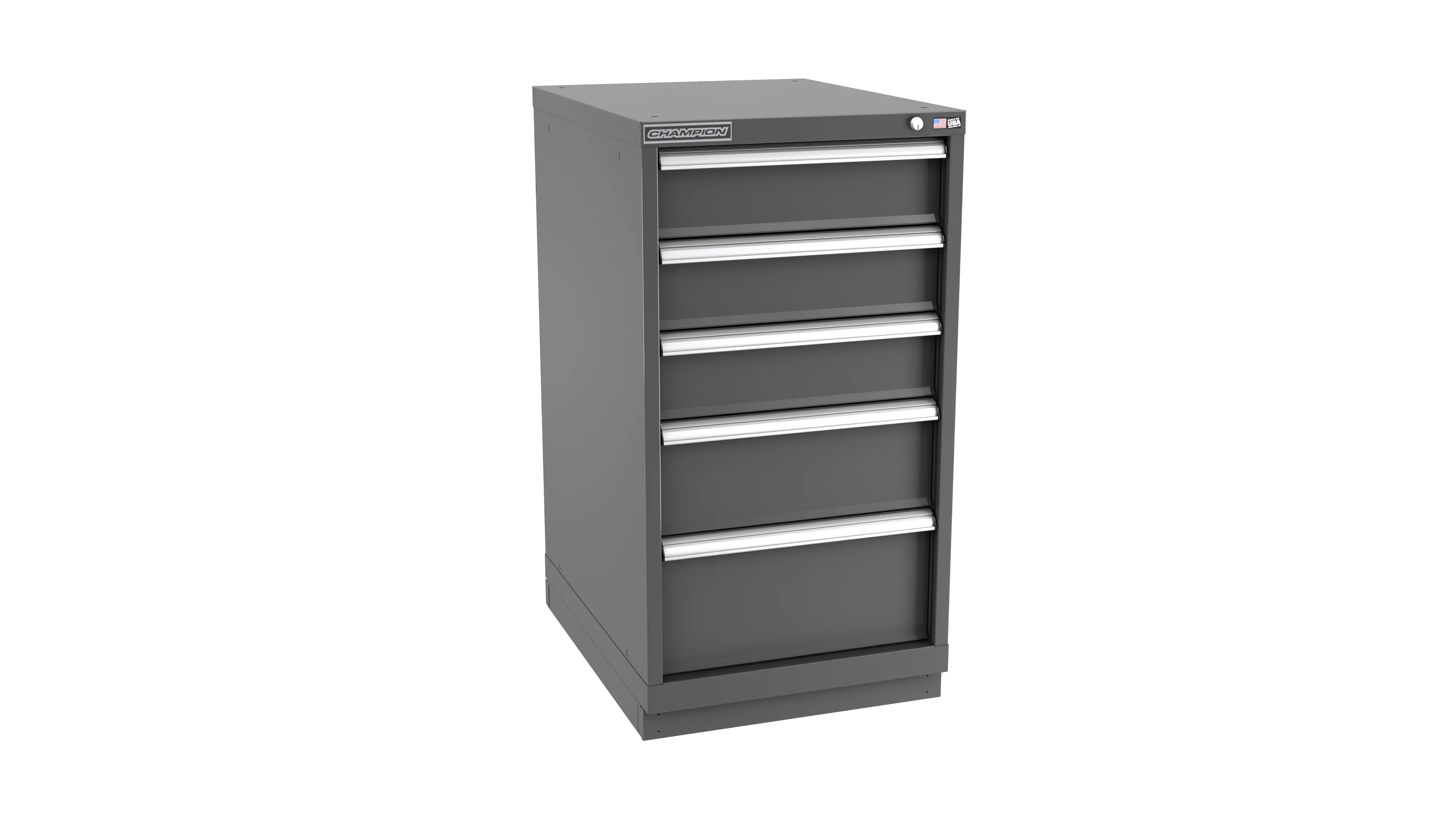 Champion Tool 5-Drawer Metal Modular Storage Cabinet with 25 Internal Compartments, 22-3/16 W x 41-3/4 H x 22-1/2 D in - CM NWS1800-0502-ILC-FTB Champion Tool Storage