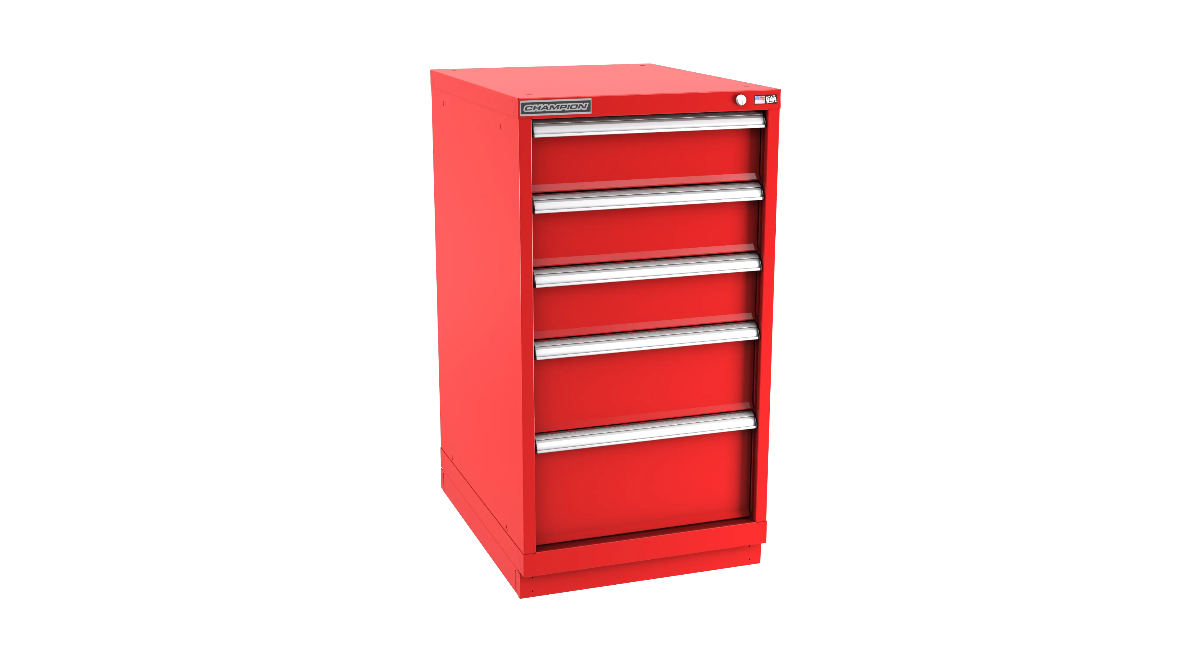 Champion Tool 5-Drawer Metal Modular Storage Cabinet with 25 Internal Compartments, 22-3/16 W x 41-3/4 H x 22-1/2 D in - CM NWS1800-0502-ILC-FTB Champion Tool Storage