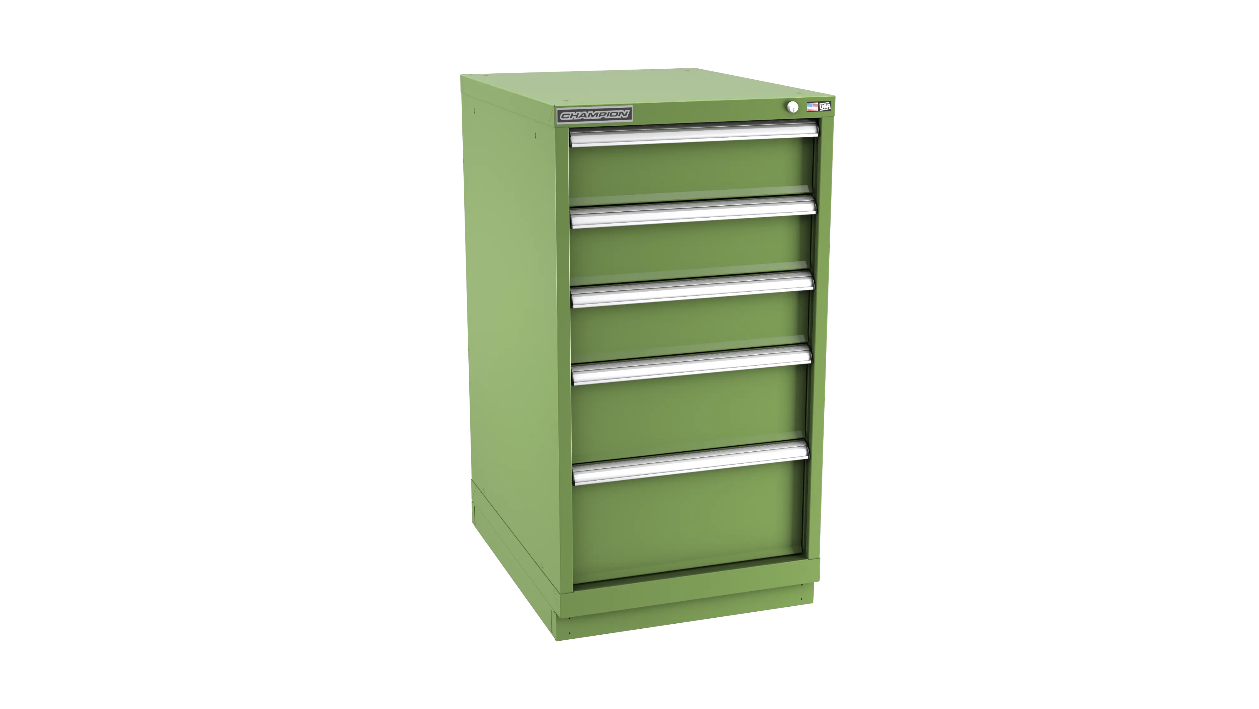 Champion Tool 5-Drawer Metal Modular Storage Cabinet with 25 Internal Compartments, 22-3/16 W x 41-3/4 H x 22-1/2 D in - CM NWS1800-0502-ILC-FTB Champion Tool Storage