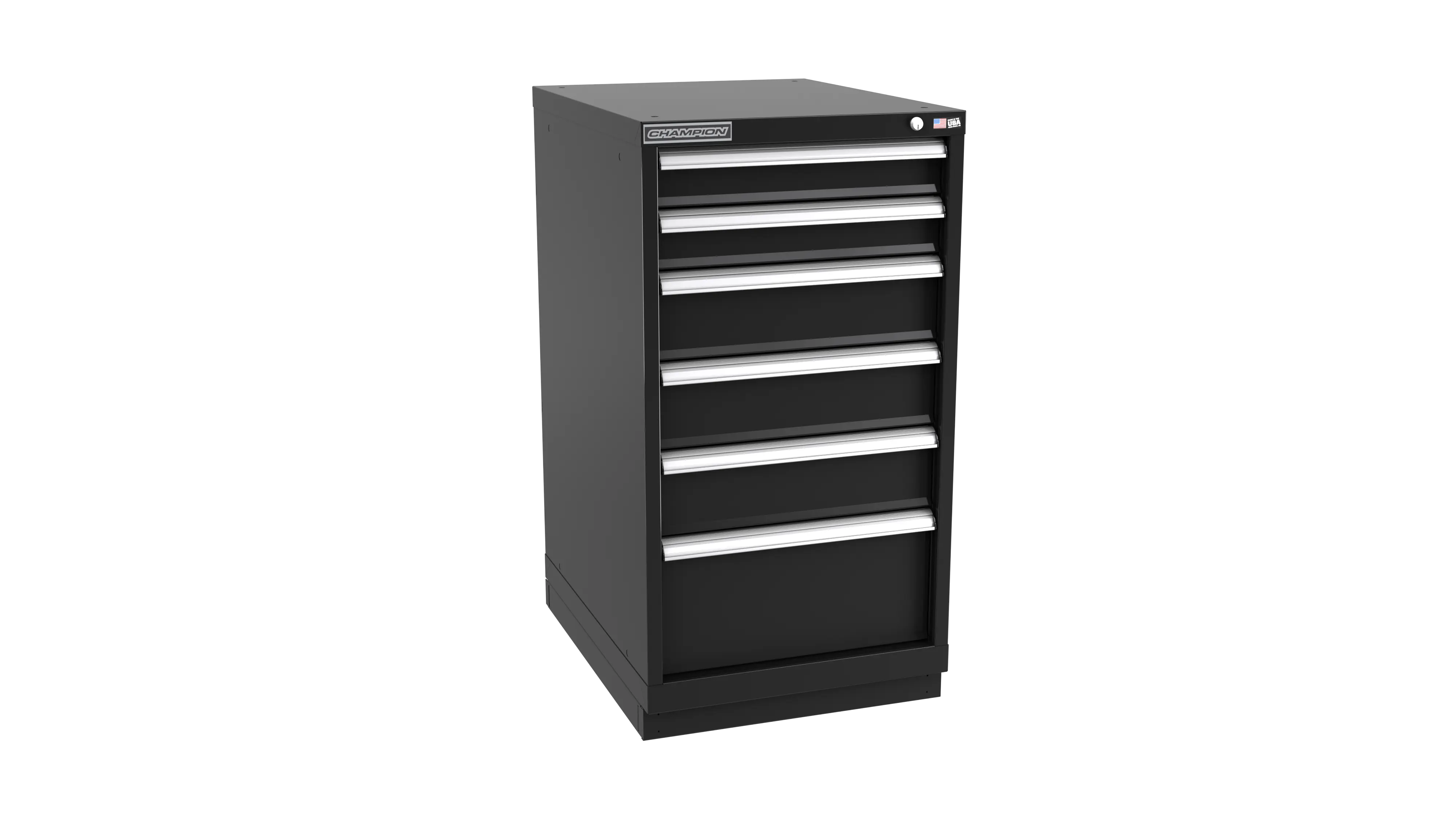 Champion Tool 6-Drawer Modular Cabinet, 22-3/16 W x 41-3/4 H x 22-1/2 D in - CM NWS1800-0601-ILC-FTB Champion Tool Storage