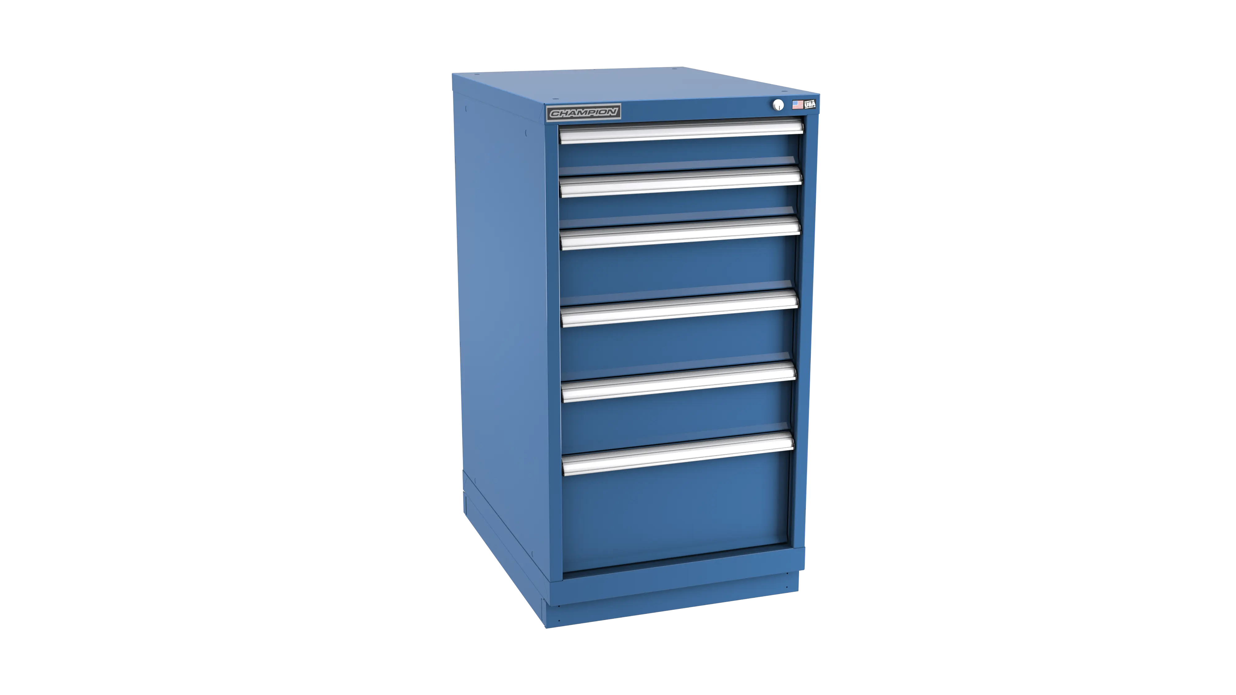 Champion Tool 6-Drawer Modular Cabinet, 22-3/16 W x 41-3/4 H x 22-1/2 D in - CM NWS1800-0601-ILC-FTB Champion Tool Storage