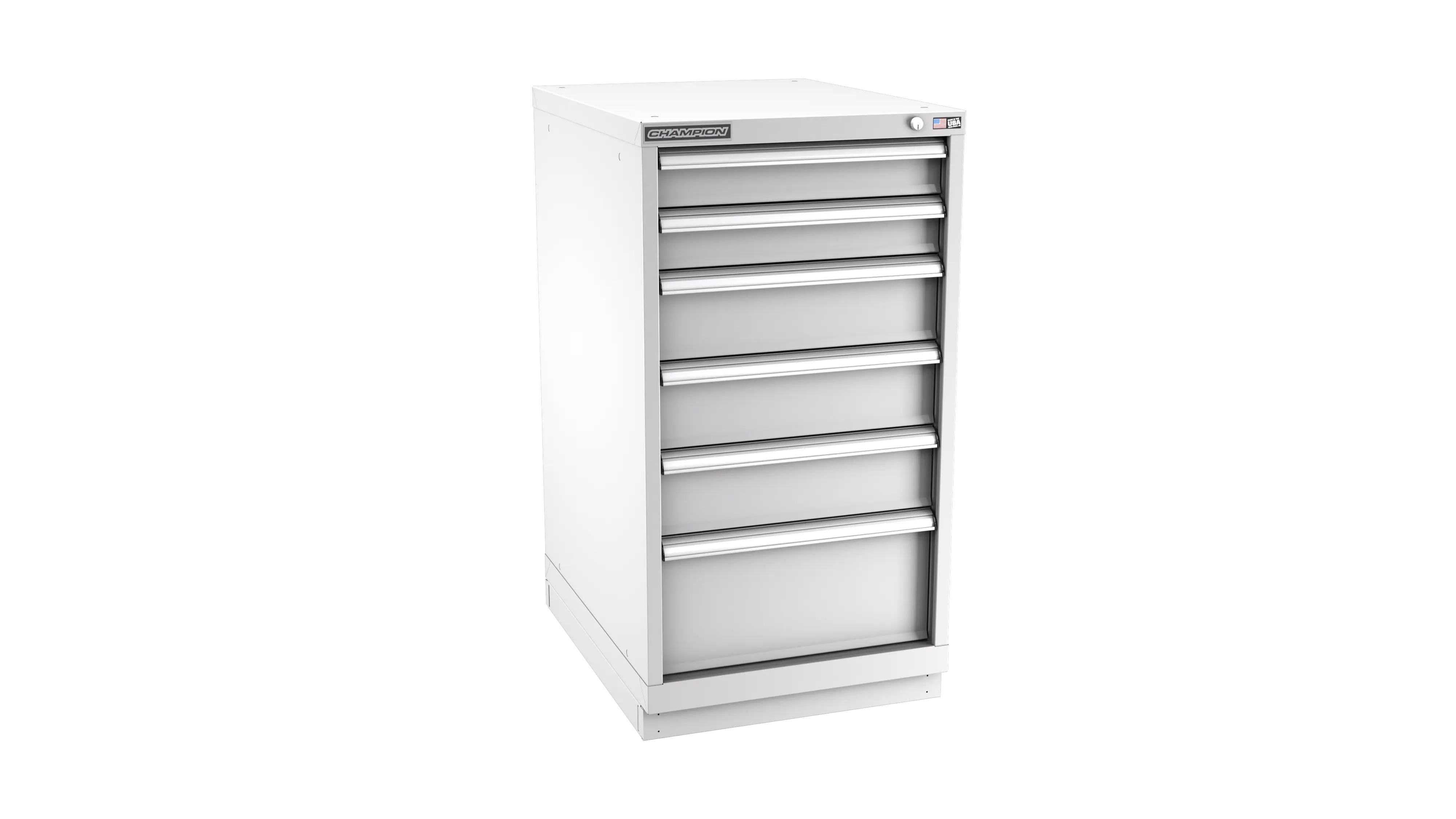 Champion Tool 6-Drawer Modular Cabinet, 22-3/16 W x 41-3/4 H x 22-1/2 D in - CM NWS1800-0601-ILC-FTB Champion Tool Storage