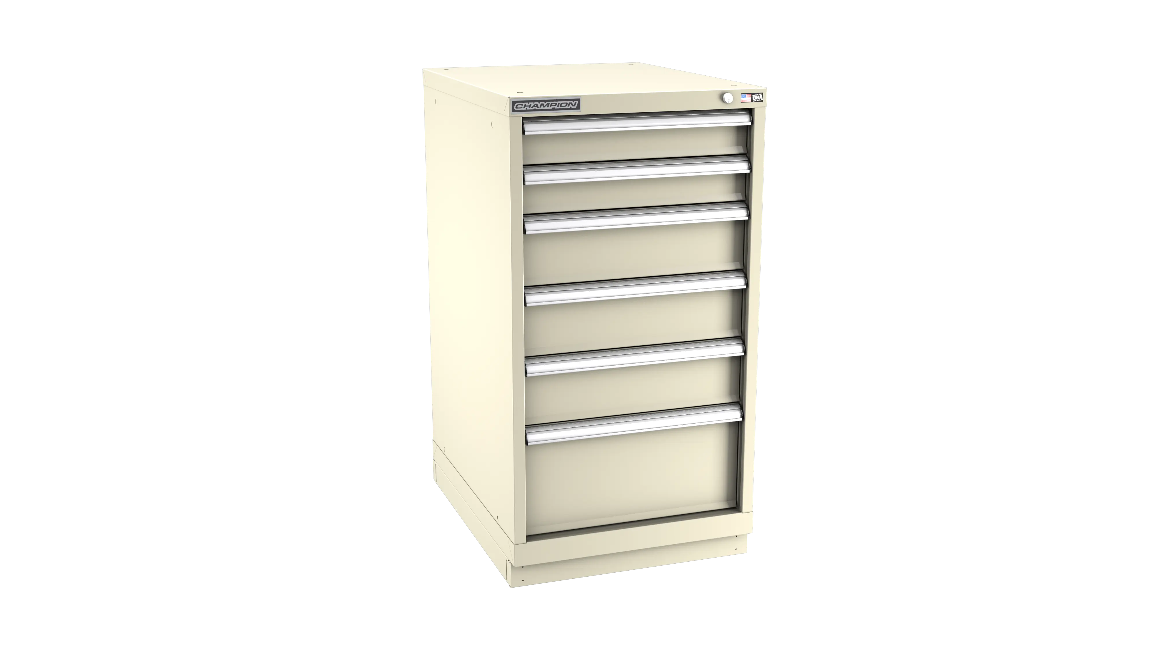 Champion Tool 6-Drawer Modular Cabinet, 22-3/16 W x 41-3/4 H x 22-1/2 D in - CM NWS1800-0601-ILC-FTB Champion Tool Storage