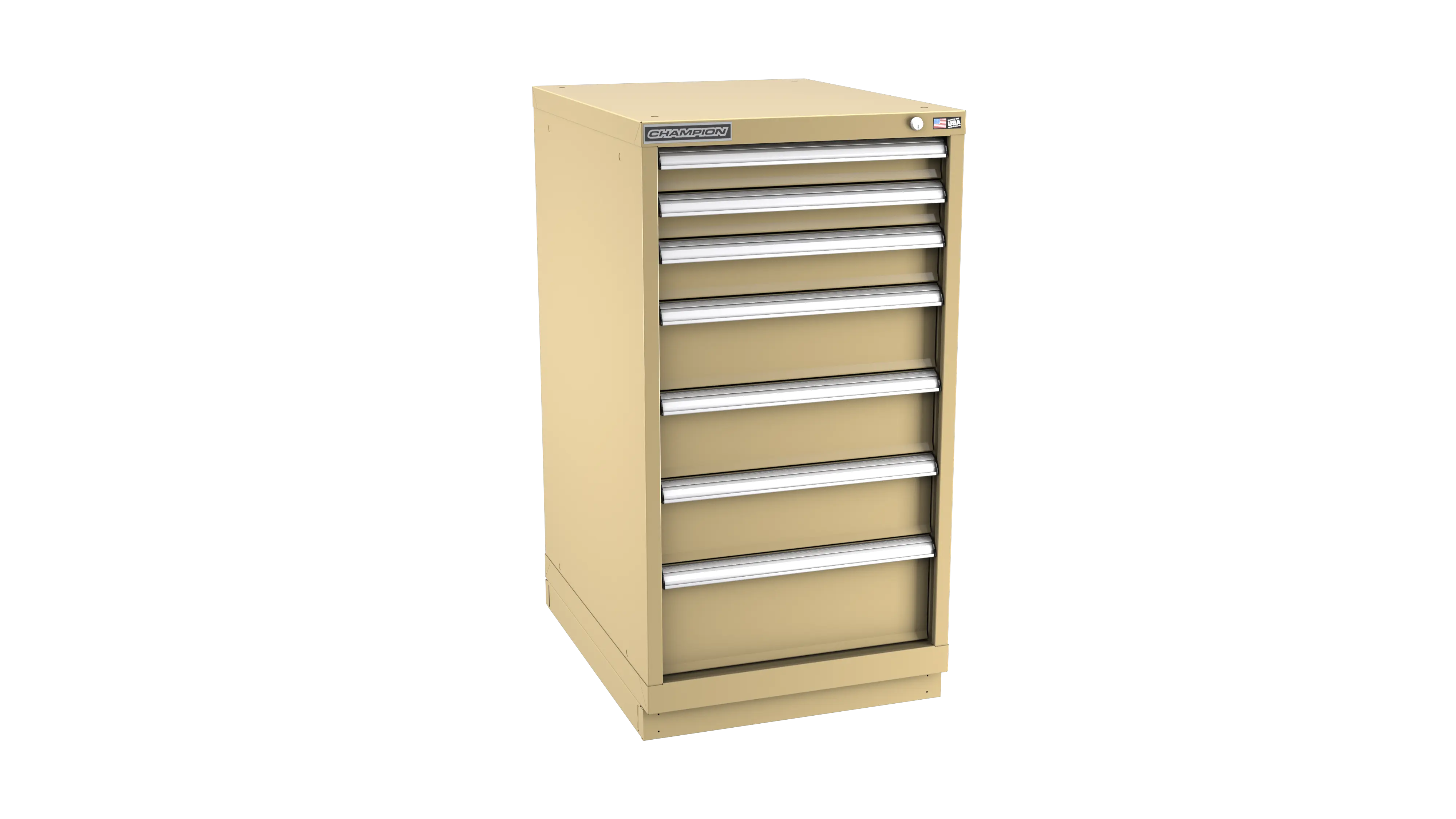 Champion Tool 7-Drawer Modular Cabinet, 22-3/16 W x 41-3/4 H x 22-1/2 D in - CM NWS1800-0701-ILC-FTB Champion Tool Storage