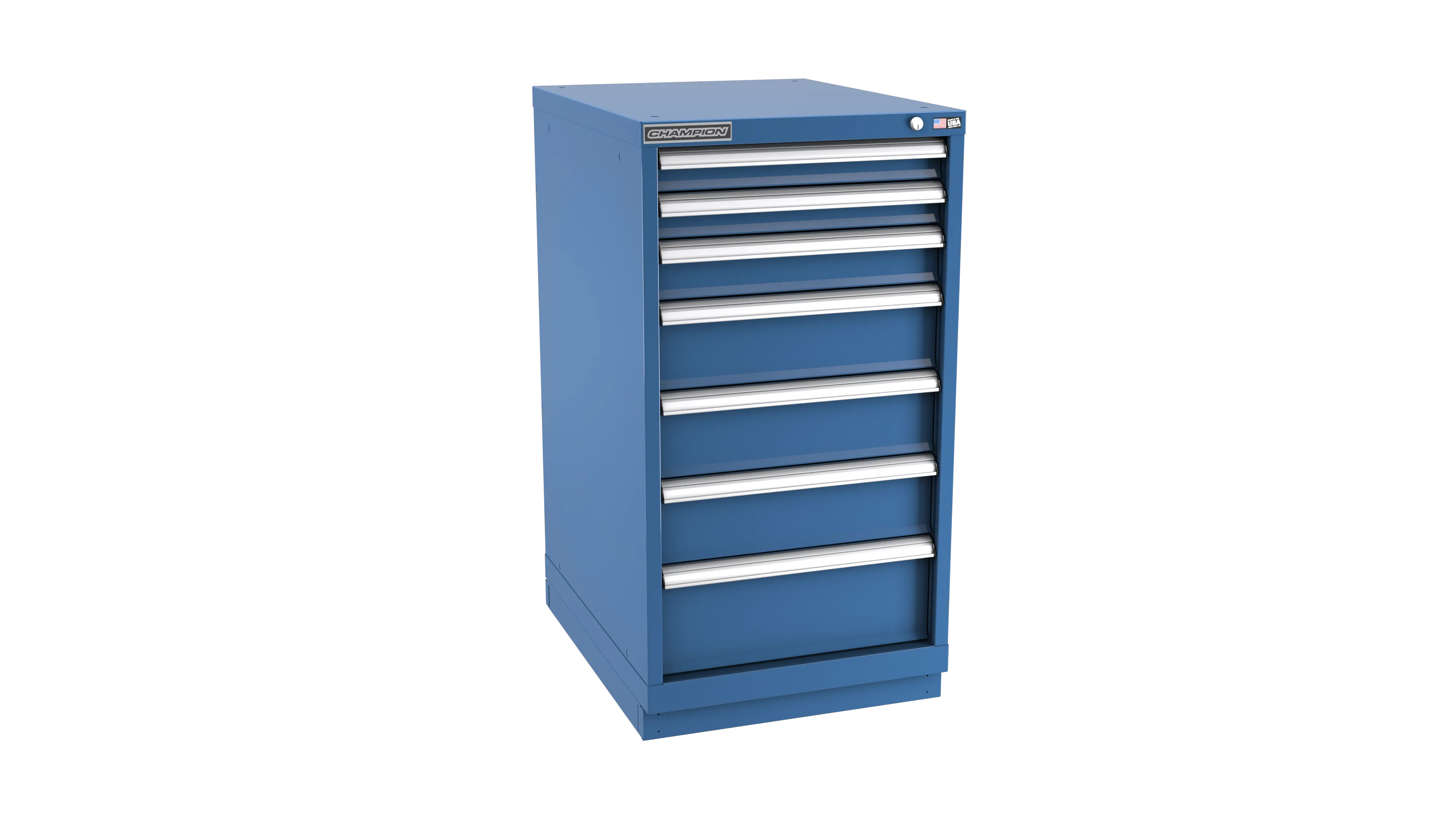 Champion Tool 7-Drawer Modular Cabinet, 22-3/16 W x 41-3/4 H x 22-1/2 D in - CM NWS1800-0701-ILC-FTB Champion Tool Storage