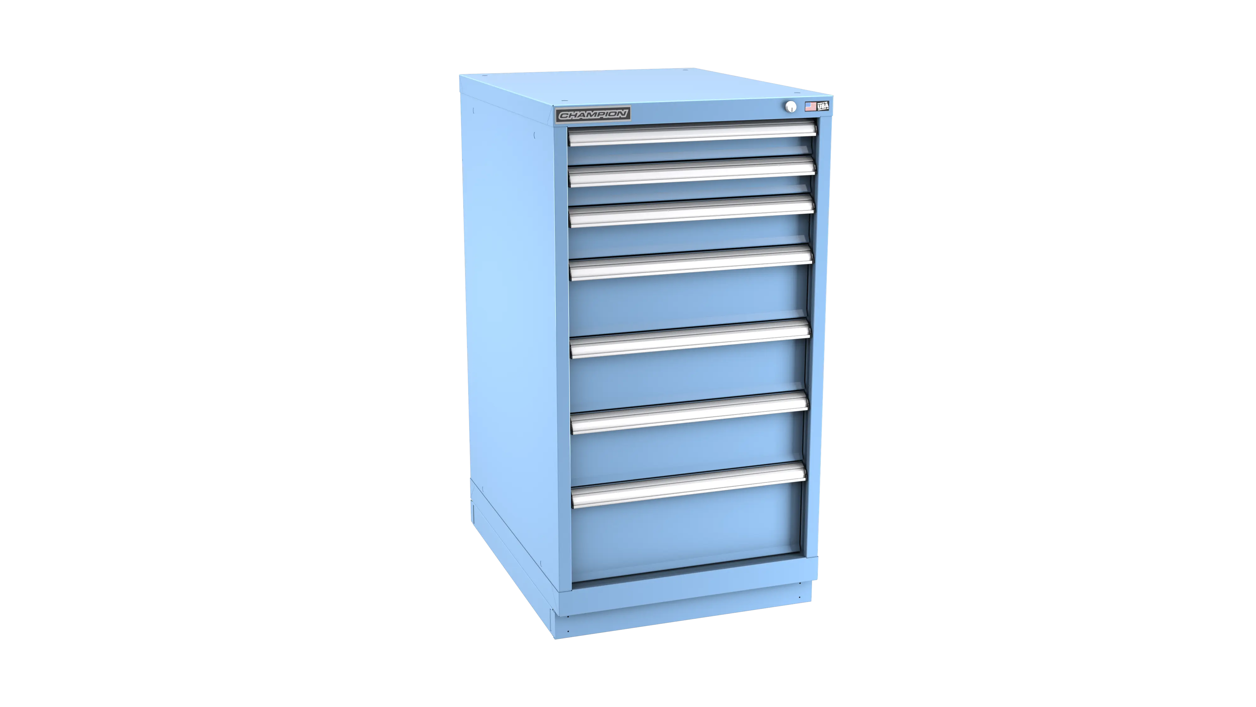 Champion Tool 7-Drawer Modular Cabinet, 22-3/16 W x 41-3/4 H x 22-1/2 D in - CM NWS1800-0701-ILC-FTB Champion Tool Storage