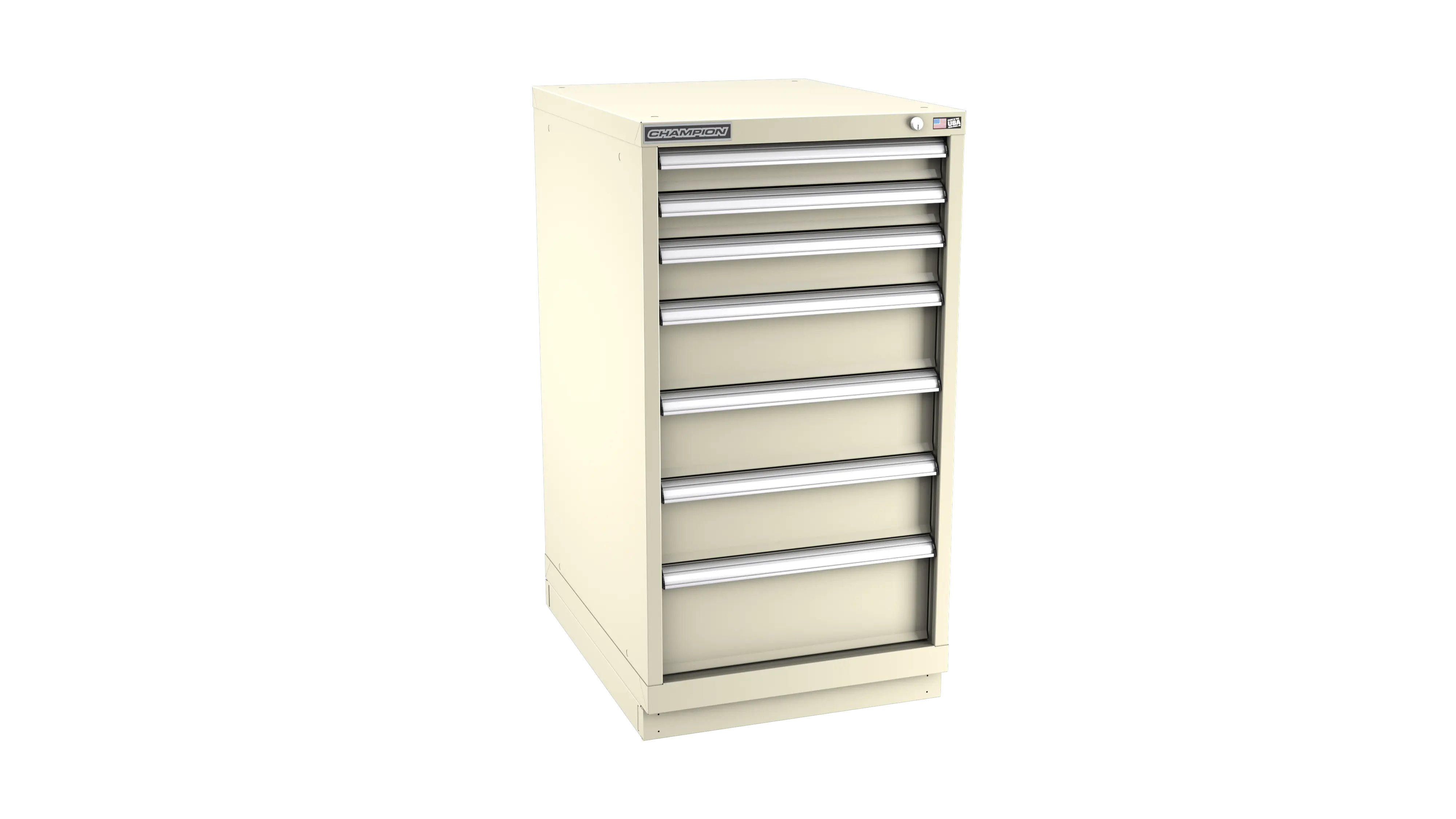Champion Tool 7-Drawer Modular Cabinet, 22-3/16 W x 41-3/4 H x 22-1/2 D in - CM NWS1800-0701-ILC-FTB Champion Tool Storage