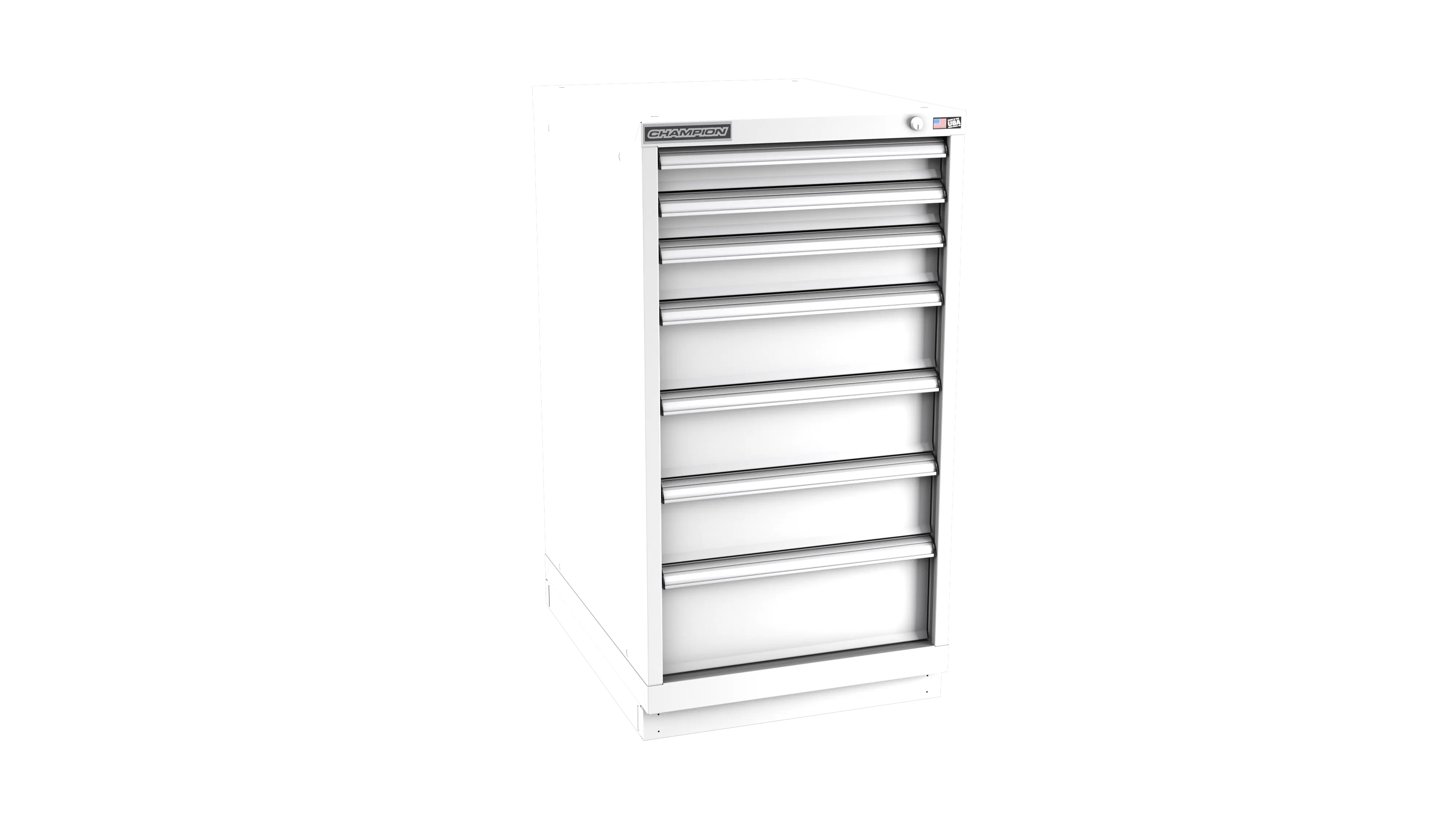 Champion Tool 7-Drawer Modular Cabinet, 22-3/16 W x 41-3/4 H x 22-1/2 D in - CM NWS1800-0701-ILC-FTB Champion Tool Storage