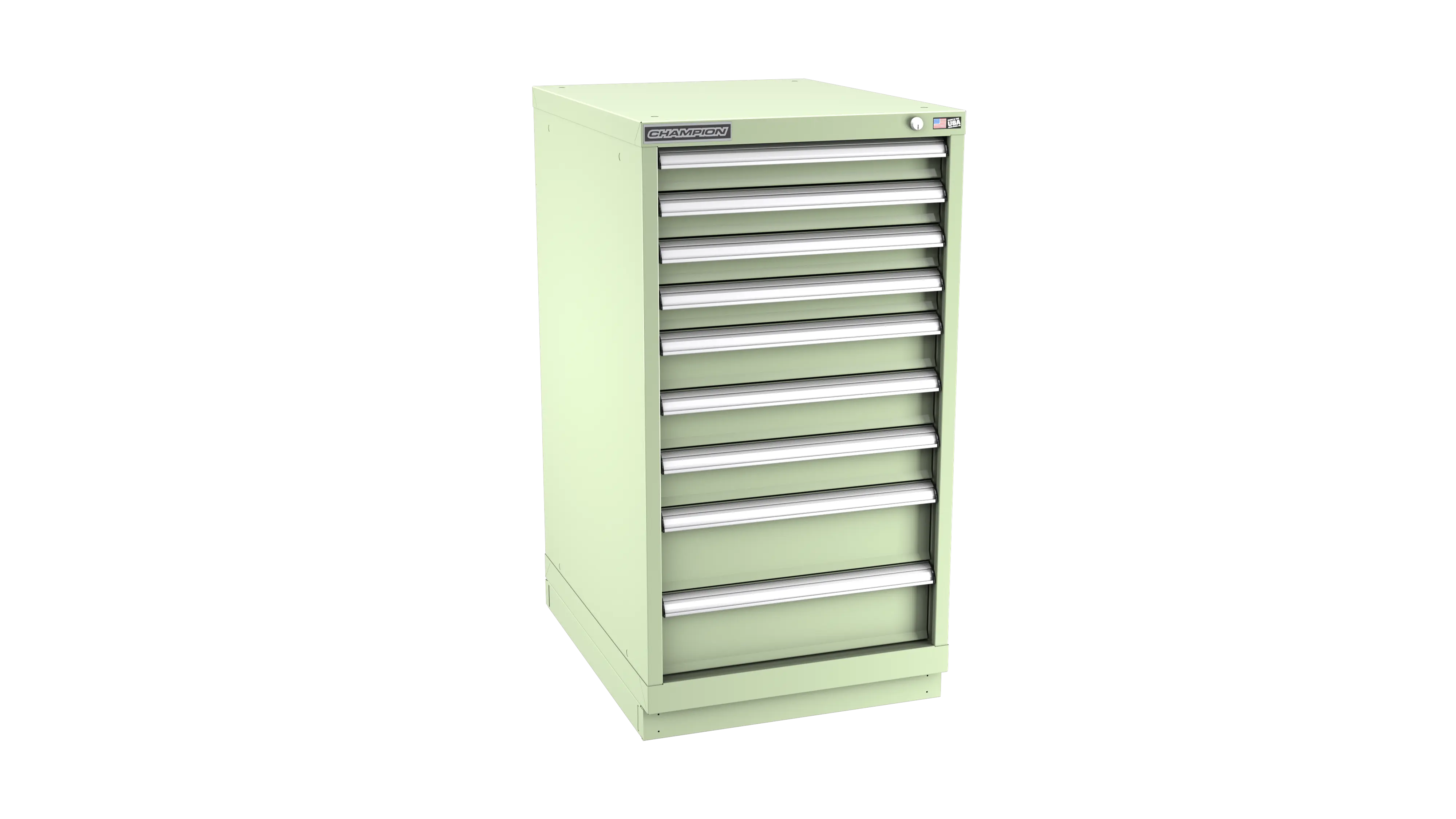 Champion Tool 9-Drawer Modular Cabinet, 22-3/16 W x 41-3/4 H x 22-1/2 D in - CM NWS1800-0901-ILC-FTB Champion Tool Storage
