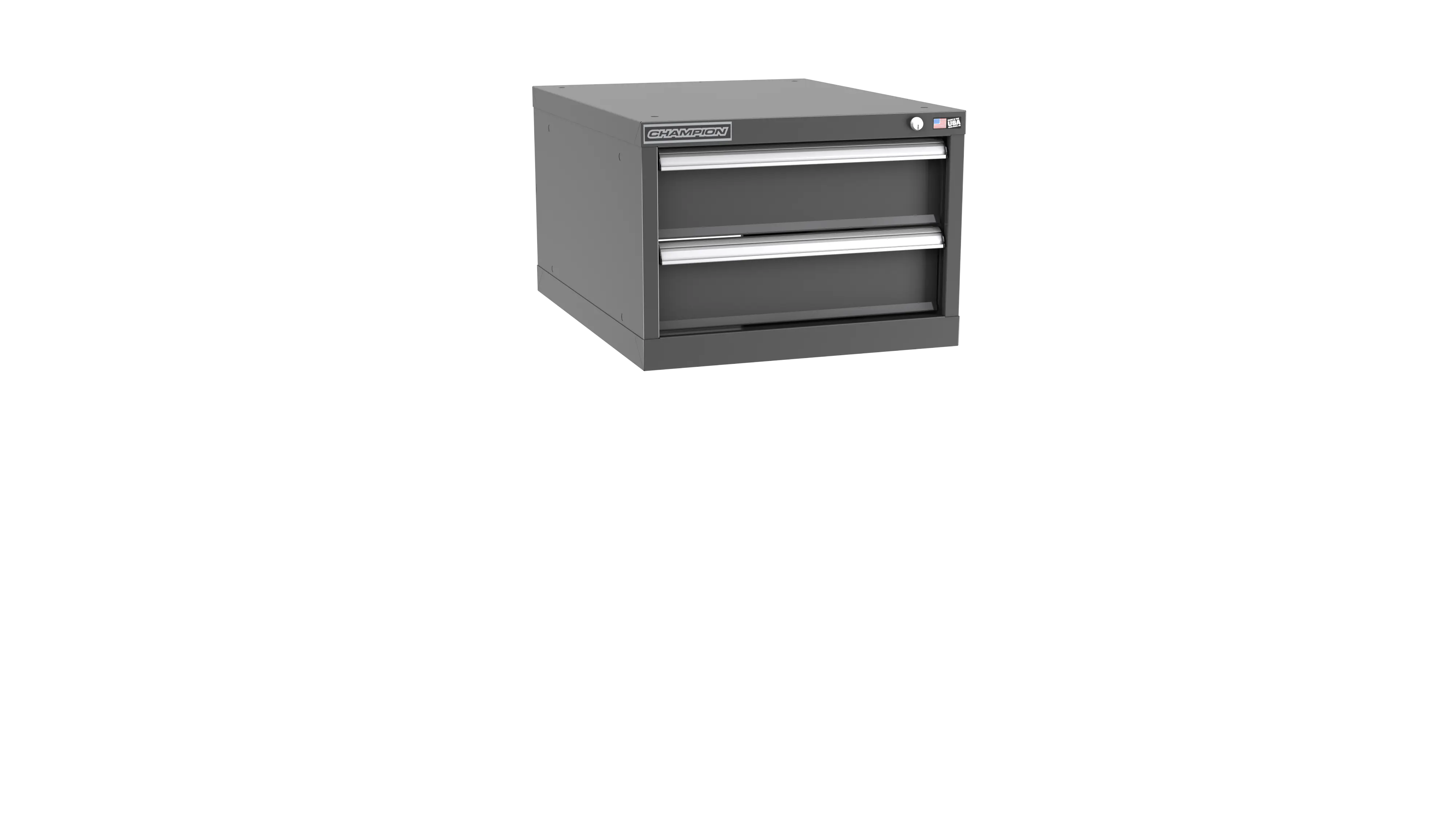 Champion Tool 2-Drawer Metal Modular Storage Cabinet with 13 Internal Compartments, 22-3/16 W x 15-3/4 H x 22-1/2 D in, Drawer Height 5-1/8 in - CM NWS600-0201-ILC Champion Tool Storage