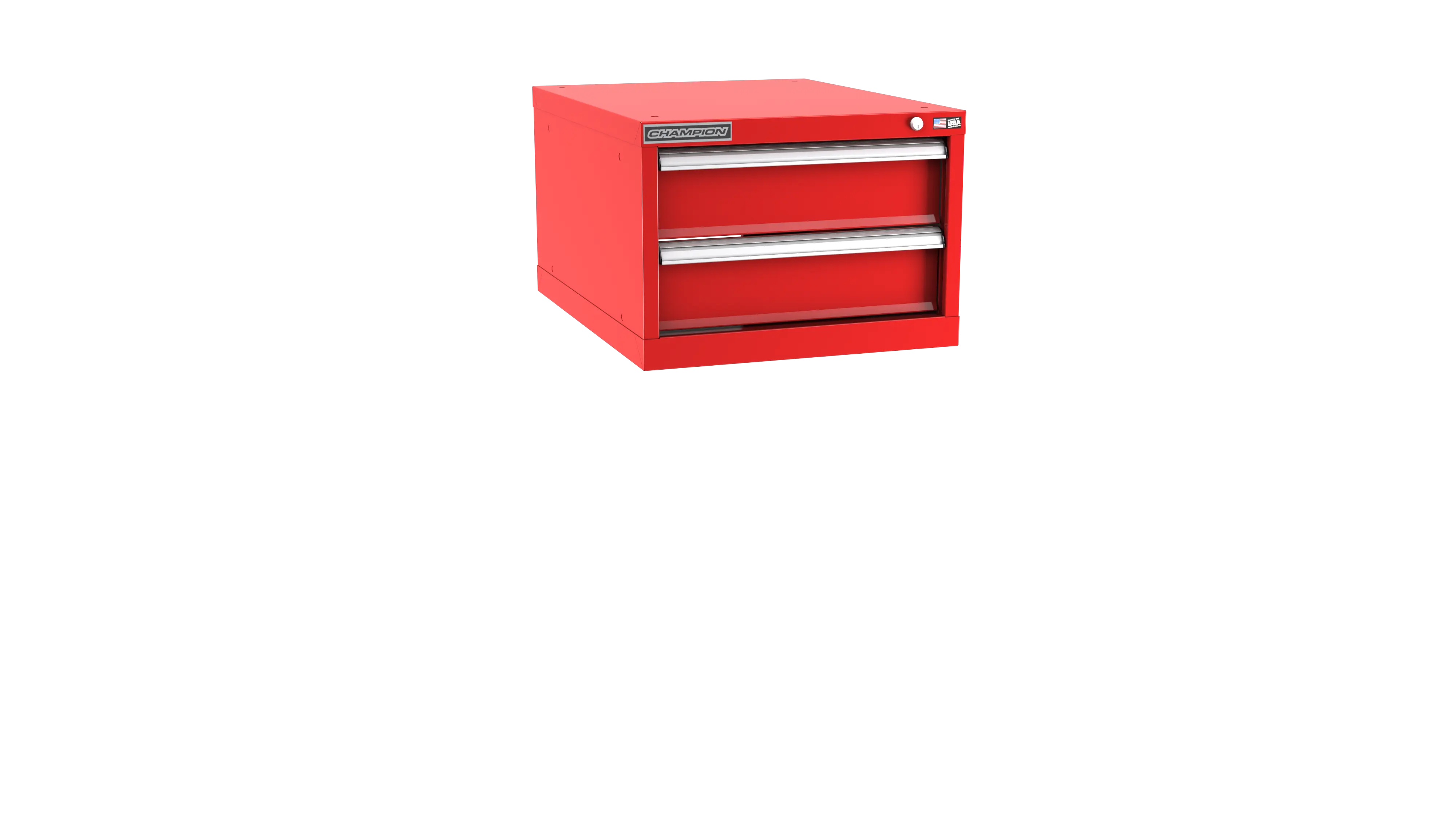 Champion Tool 2-Drawer Metal Modular Storage Cabinet with 13 Internal Compartments, 22-3/16 W x 15-3/4 H x 22-1/2 D in, Drawer Height 5-1/8 in - CM NWS600-0201-ILC Champion Tool Storage