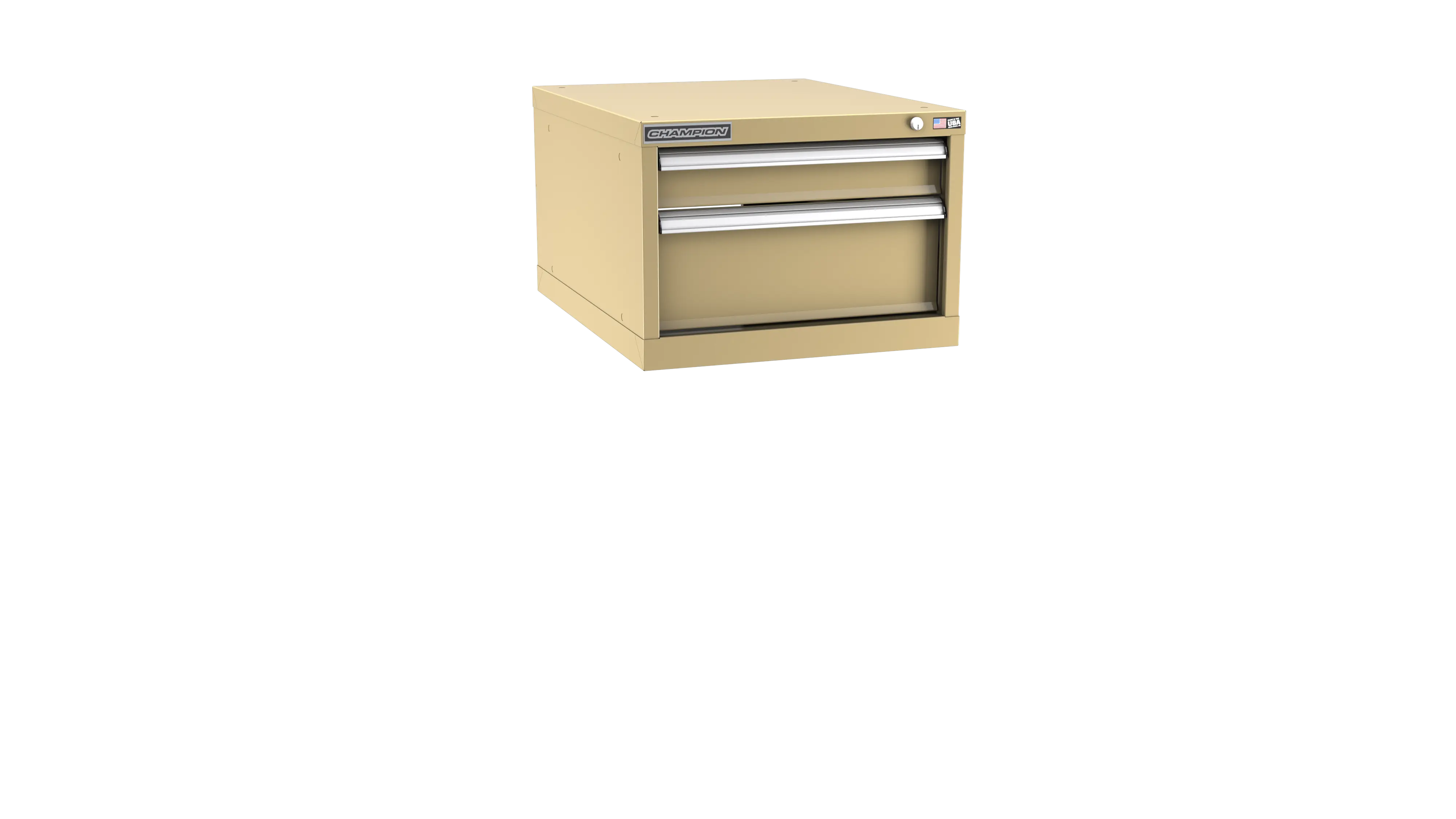 Champion Tool 2-Drawer Metal Modular Storage Cabinet with 13 Internal Compartments, 22-3/16 W x 15-3/4 H x 22-1/2 D in - CM NWS600-0202-ILC Champion Tool Storage
