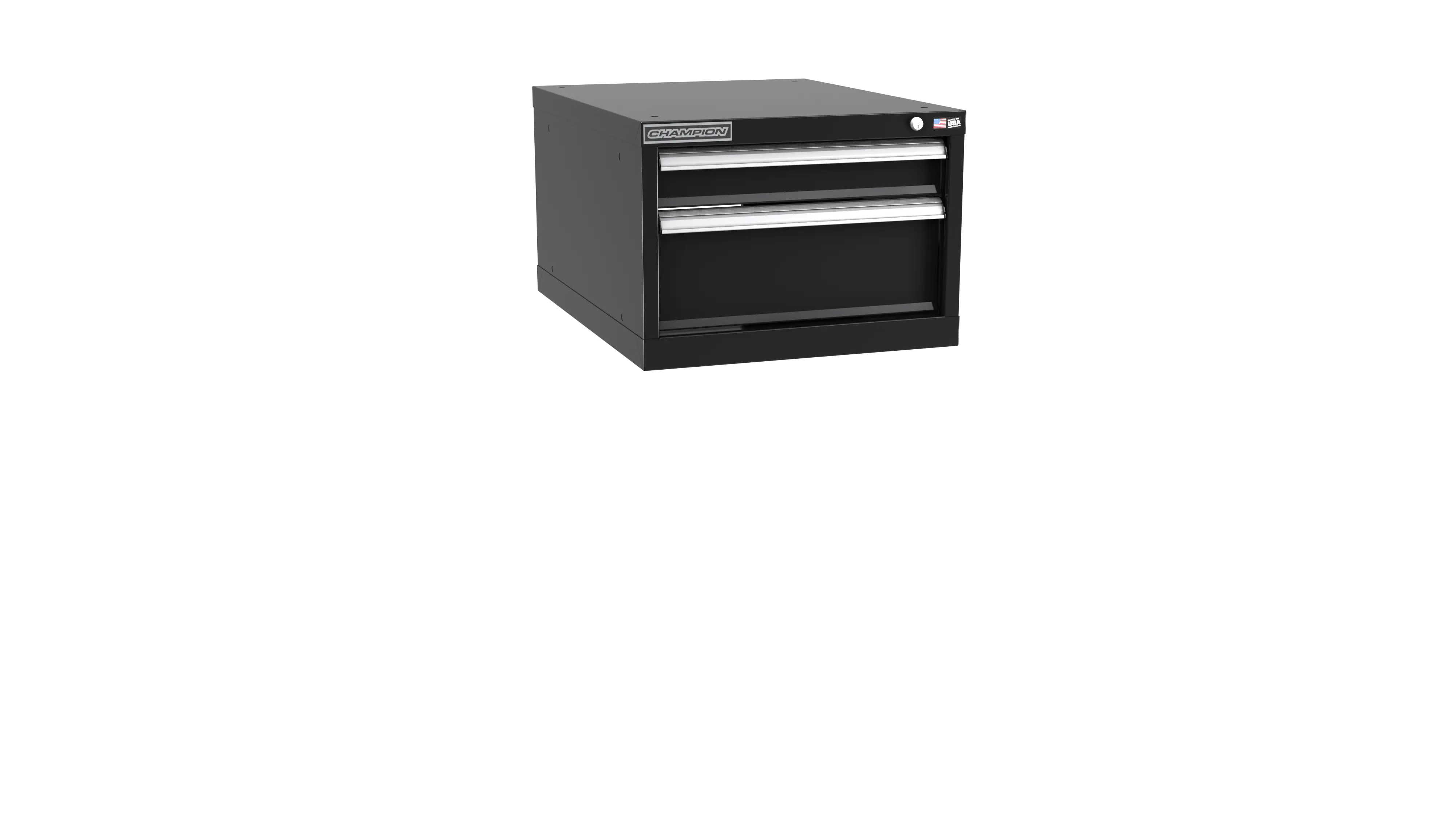 Champion Tool 2-Drawer Metal Modular Storage Cabinet with 13 Internal Compartments, 22-3/16 W x 15-3/4 H x 22-1/2 D in - CM NWS600-0202-ILC Champion Tool Storage