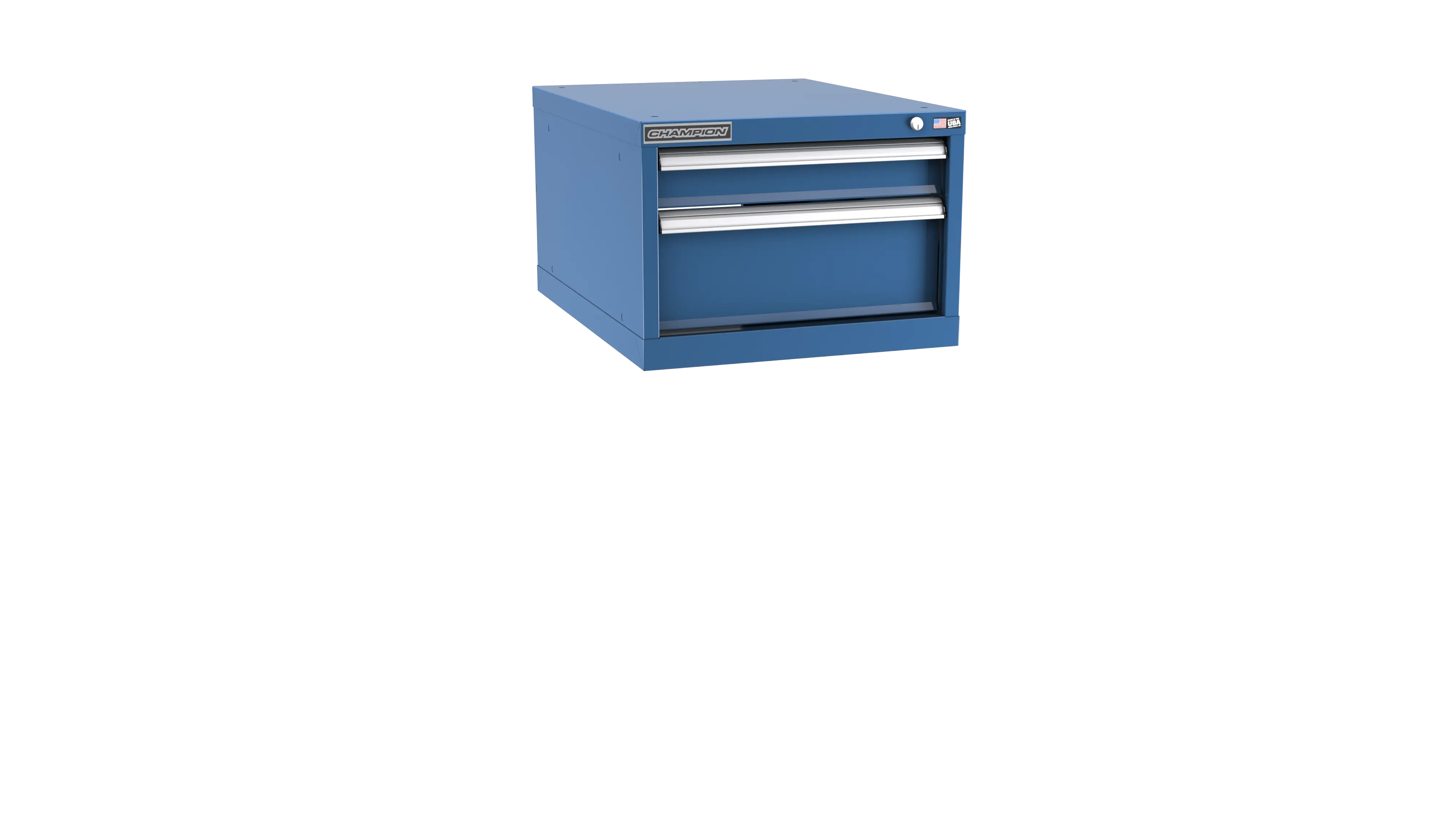 Champion Tool 2-Drawer Metal Modular Storage Cabinet with 13 Internal Compartments, 22-3/16 W x 15-3/4 H x 22-1/2 D in - CM NWS600-0202-ILC Champion Tool Storage