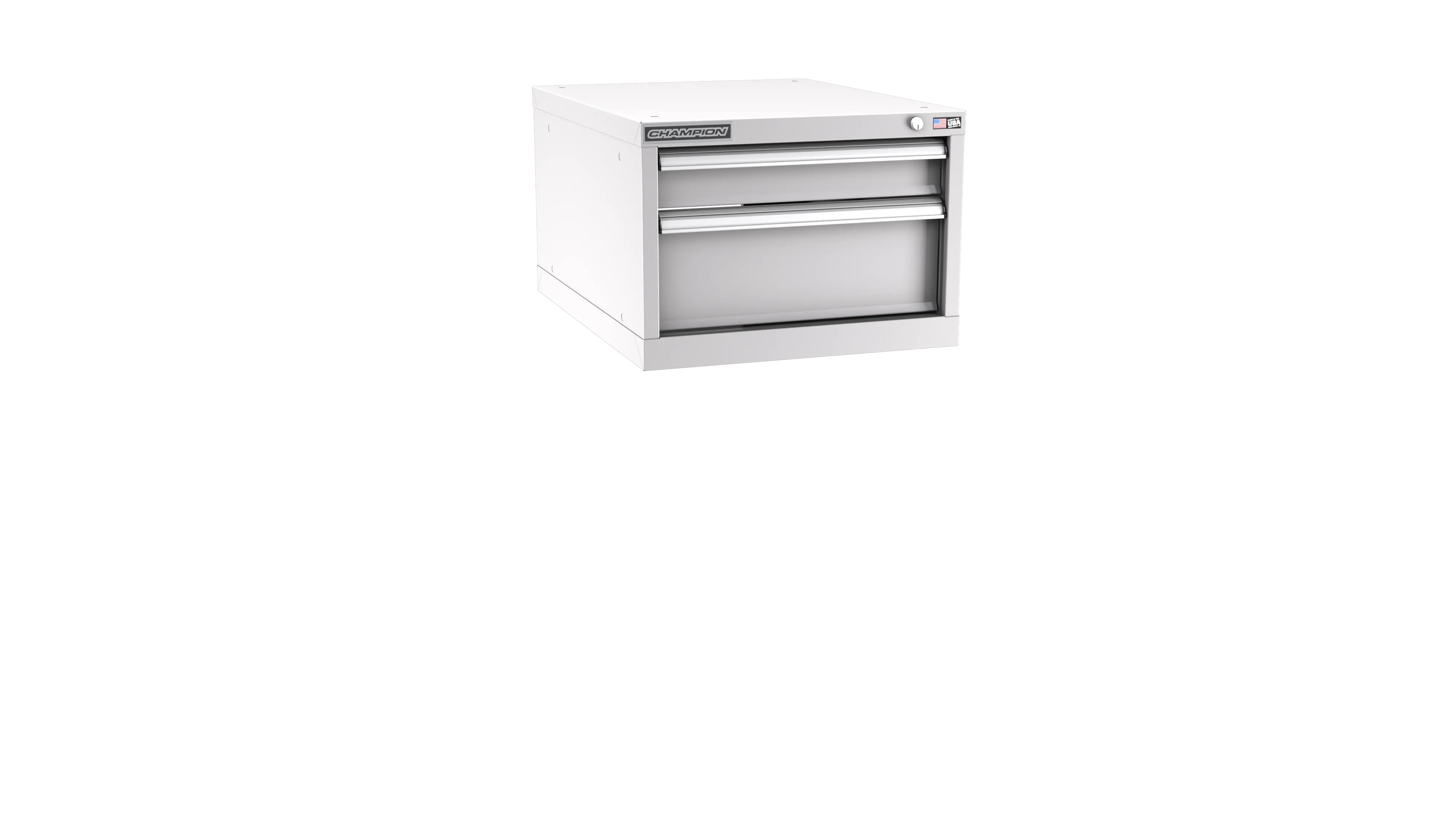 Champion Tool 2-Drawer Metal Modular Storage Cabinet with 13 Internal Compartments, 22-3/16 W x 15-3/4 H x 22-1/2 D in - CM NWS600-0202-ILC Champion Tool Storage
