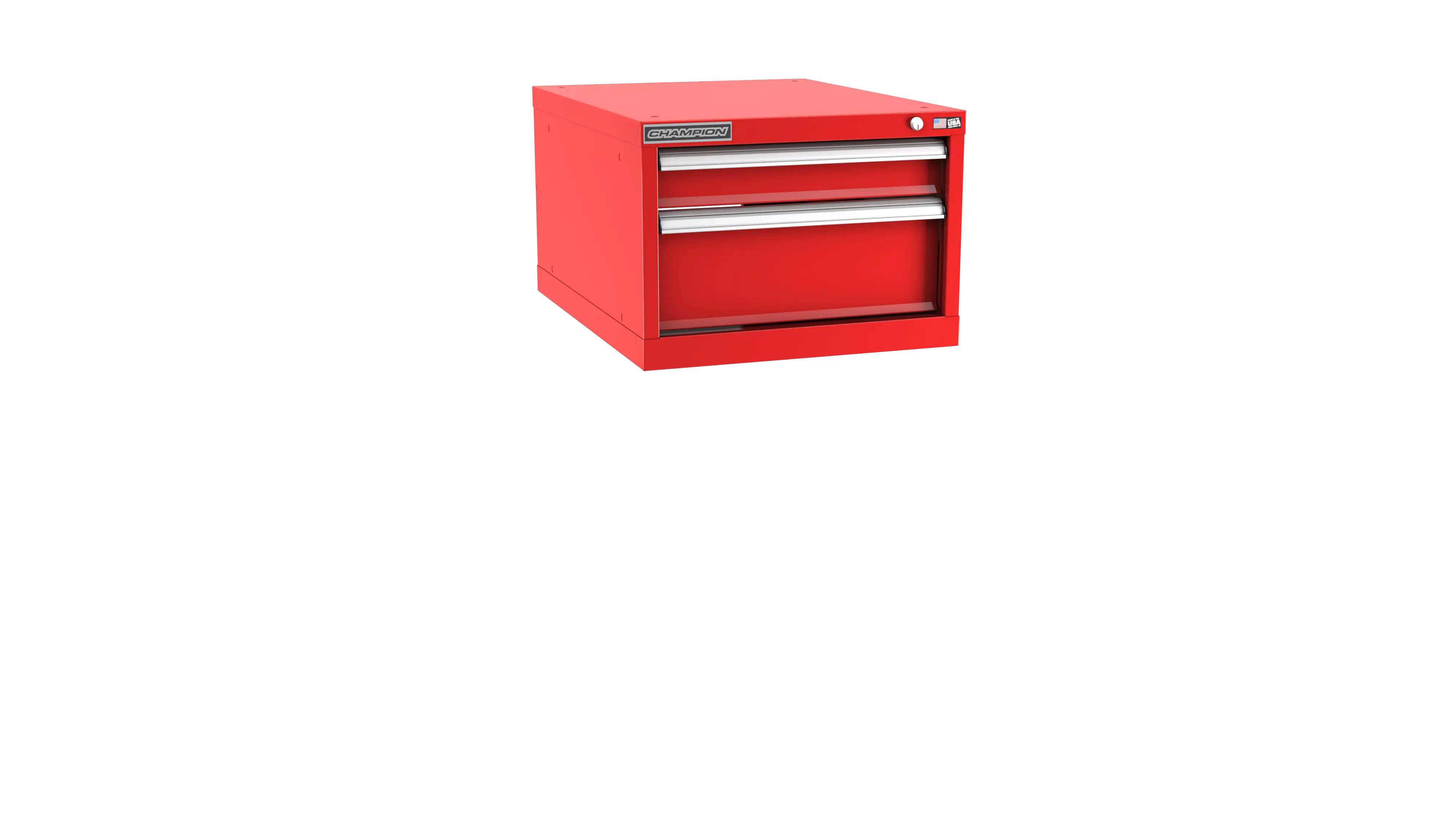 Champion Tool 2-Drawer Metal Modular Storage Cabinet with 13 Internal Compartments, 22-3/16 W x 15-3/4 H x 22-1/2 D in - CM NWS600-0202-ILC Champion Tool Storage