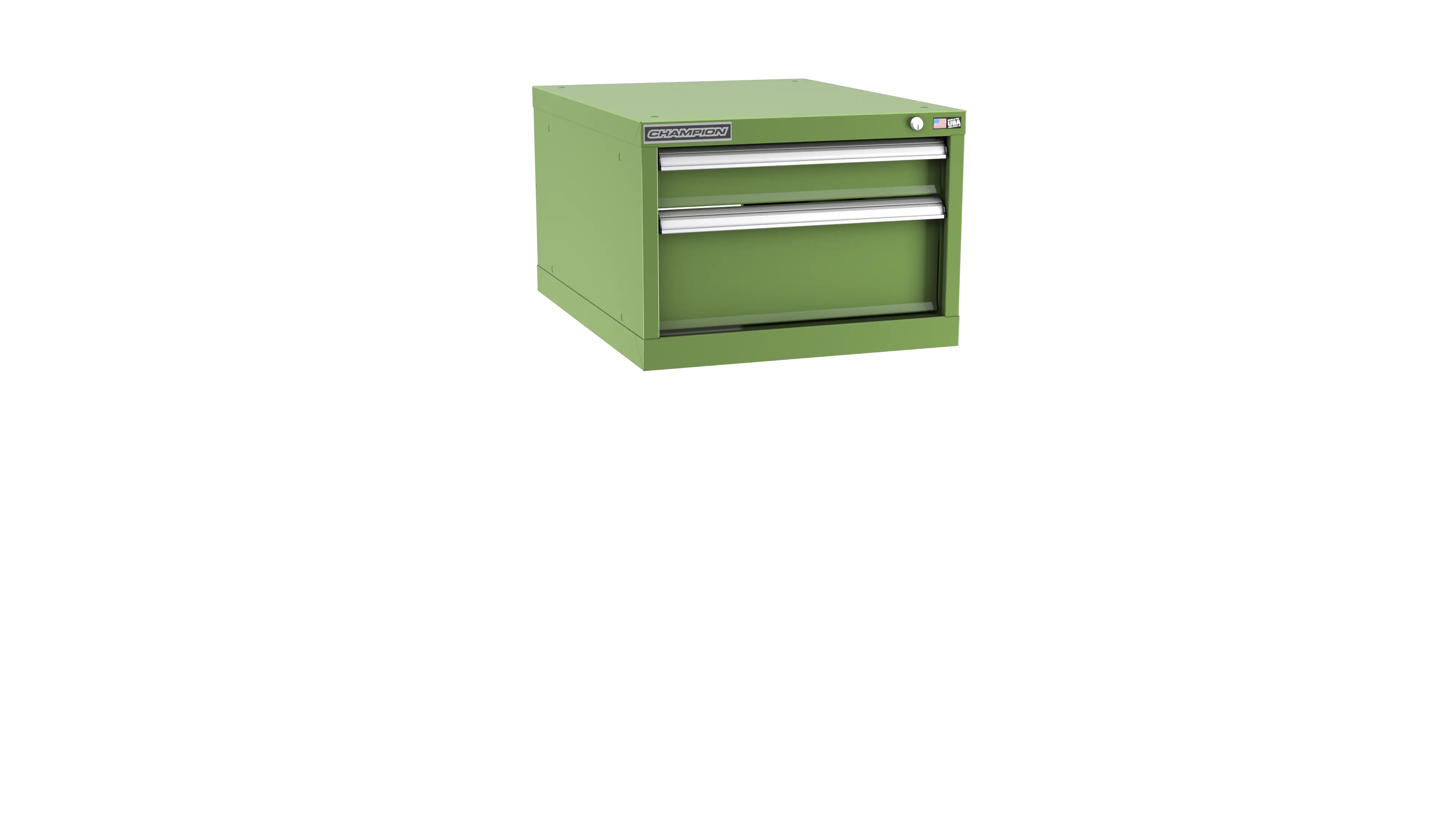 Champion Tool 2-Drawer Metal Modular Storage Cabinet with 13 Internal Compartments, 22-3/16 W x 15-3/4 H x 22-1/2 D in - CM NWS600-0202-ILC Champion Tool Storage