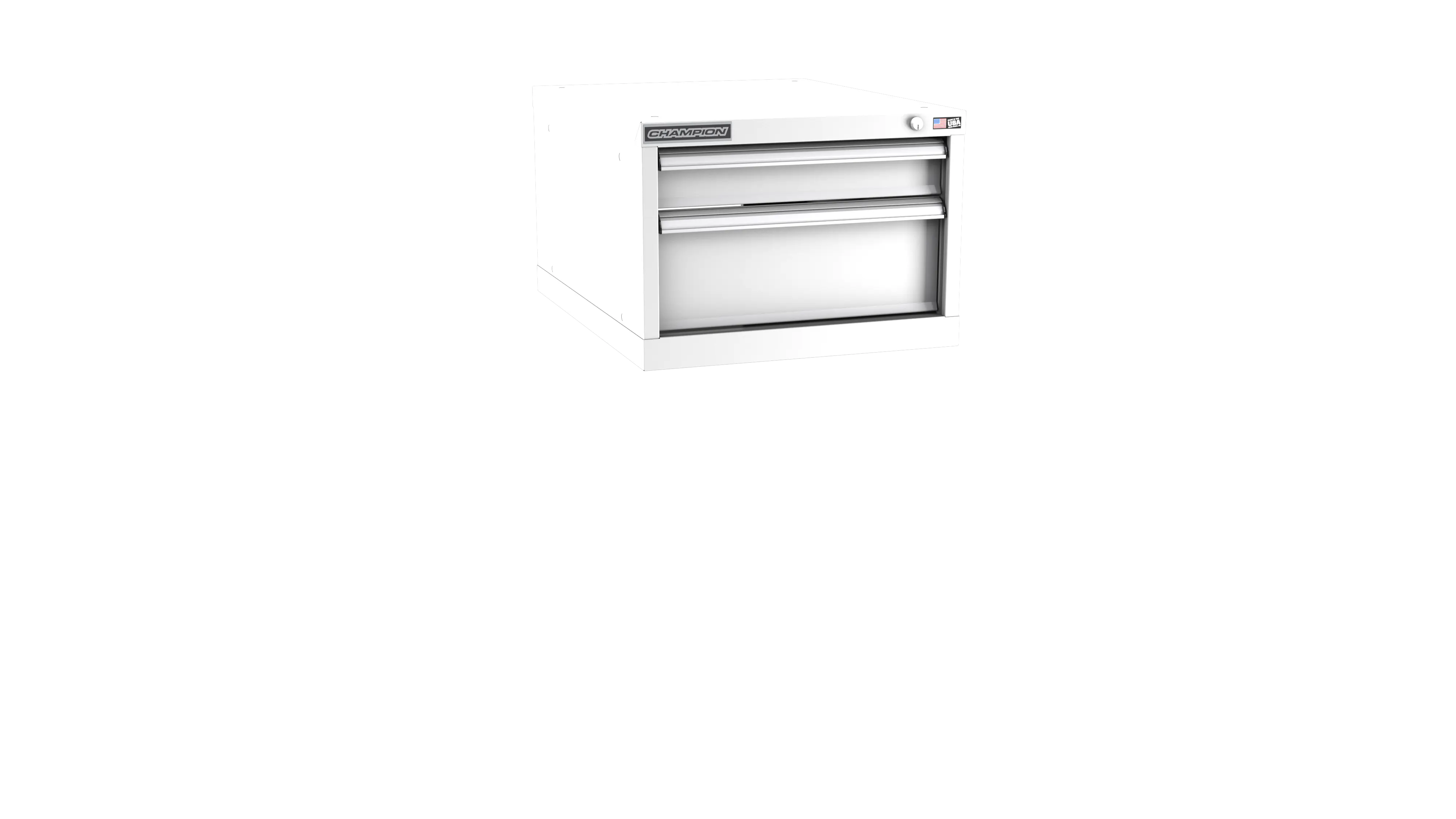 Champion Tool 2-Drawer Metal Modular Storage Cabinet with 13 Internal Compartments, 22-3/16 W x 15-3/4 H x 22-1/2 D in - CM NWS600-0202-ILC Champion Tool Storage